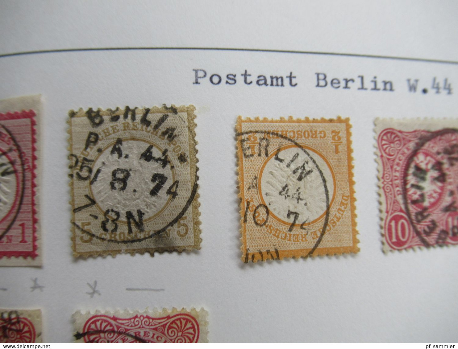 Spezial Slg. Berliner Postämter 31 - 54 / Stempelsammlung ab Brustschild mit tollen Stücken! Auch Einheiten Pfennig usw.