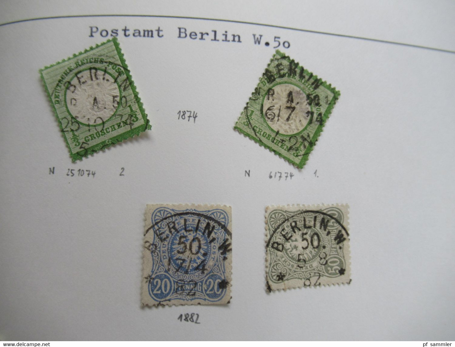 Spezial Slg. Berliner Postämter 31 - 54 / Stempelsammlung ab Brustschild mit tollen Stücken! Auch Einheiten Pfennig usw.