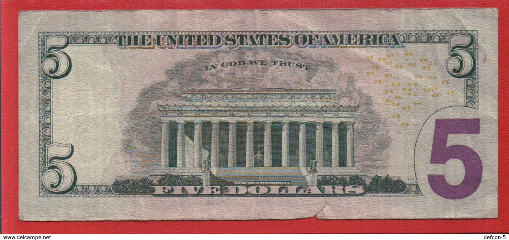 Top-Rarität ! STAR-Note: 5 US-Dollar [2013] > MB00306830* < 1. Lauf Mit 320.000 {$013-005} - National Currency