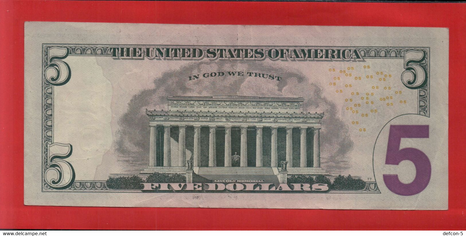 Top-Rarität ! STAR-Note: 5 US-Dollar [2013] > ML03935814* < 2. Lauf Mit 3.200.000 {$022-005} - Nationale Valuta