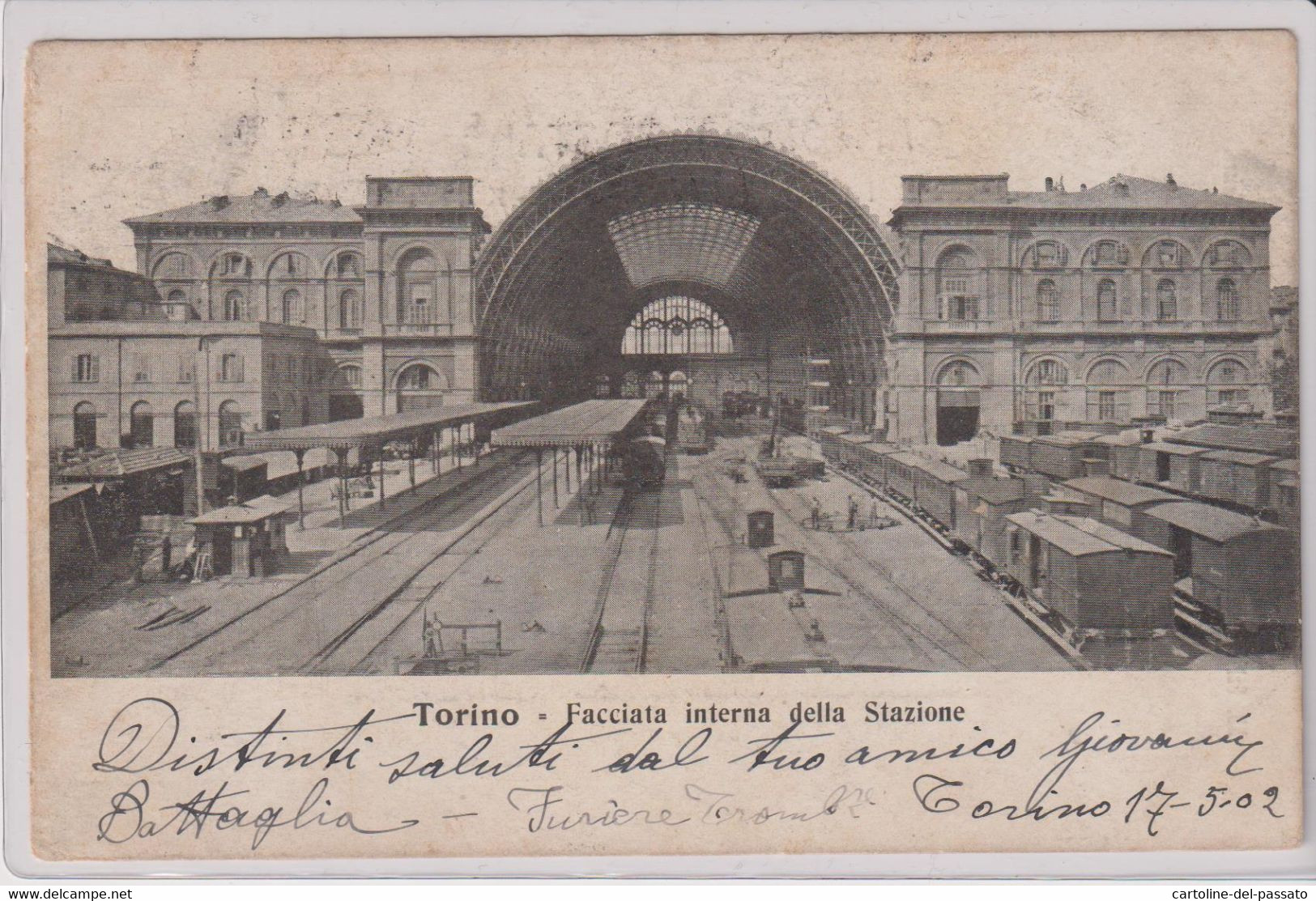 TORINO STAZIONE PORTA NUOVA  FACCIATA INTERNA  VG - Stazione Porta Nuova