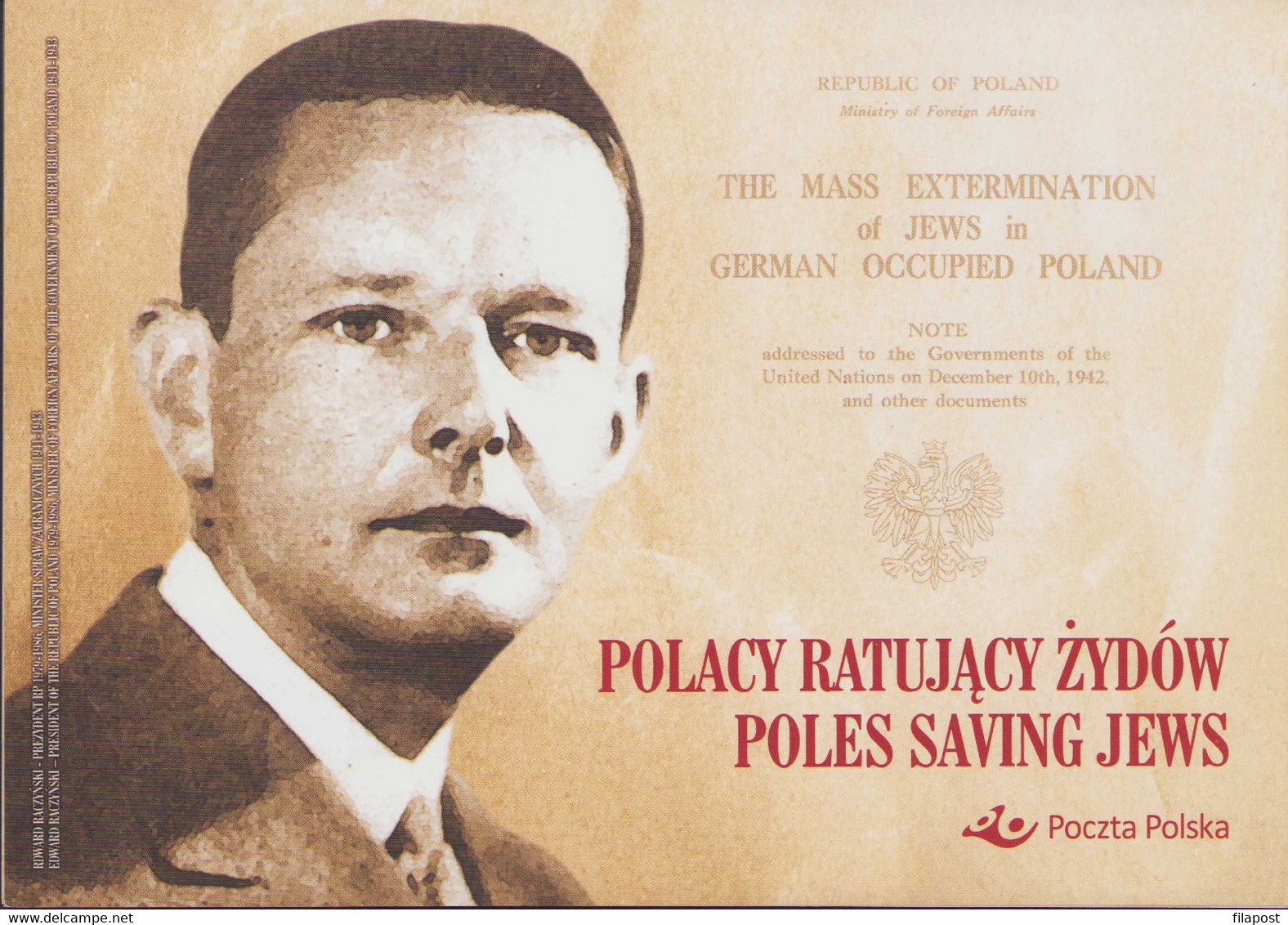 2020 Poland Mini Booklet/ Poles Saving Jews Edward Raczynski, Jewish, Mass Extermination, German Occupation /stamp MNH** - Carnets