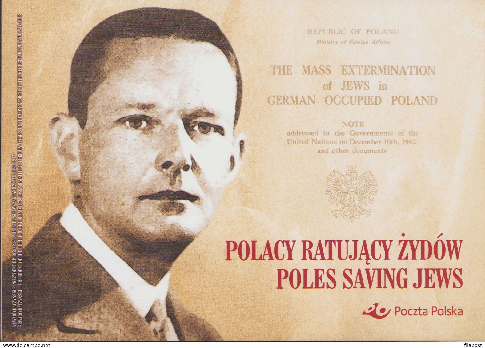 2020 Poland Mini Booklet/ Poles Saving Jews Edward Raczynski, Jewish, Mass Extermination, German Occupation /stamp MNH** - Booklets
