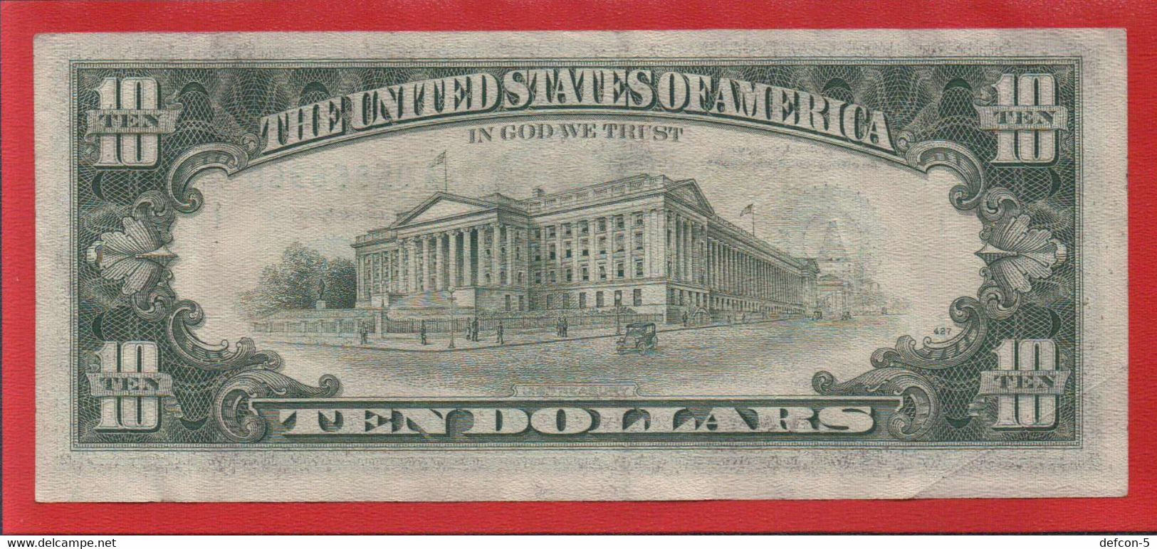 Top-Rarität ! STAR-Note: 2x 10 US-Dollar Fortlaufend [1988] > A05866959-...60* < 2. Lauf Mit 3.200.000 {$006-010} - Billets De La Federal Reserve (1928-...)