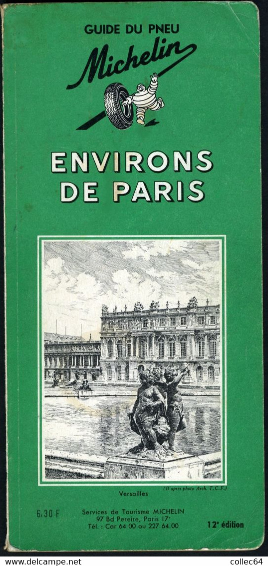 ENVIRONS DE PARIS 12e édition (1964) - Michelin (guides)
