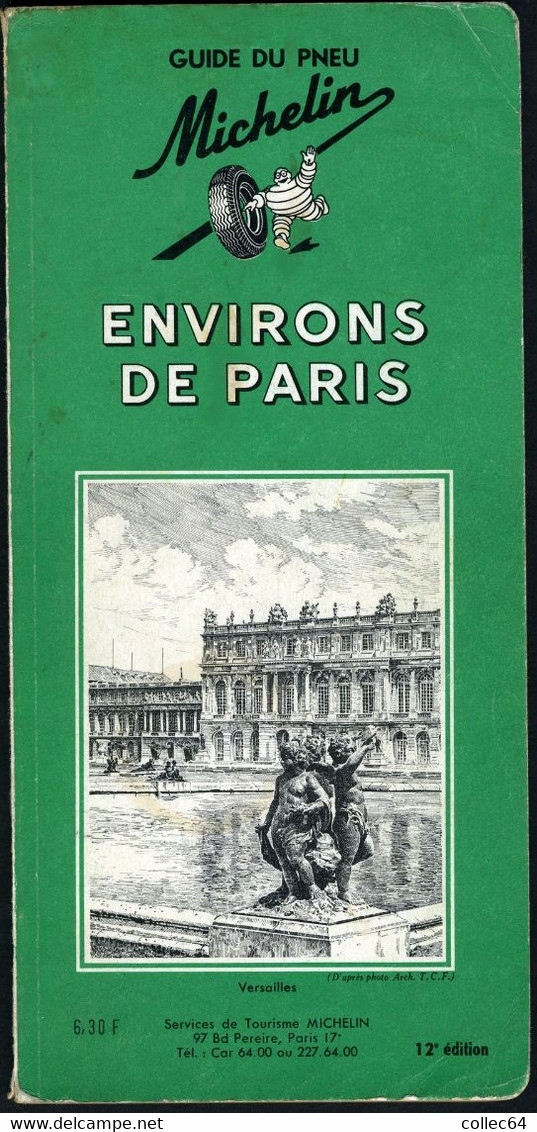 ENVIRONS DE PARIS 12e édition (1964) - Michelin (guias)