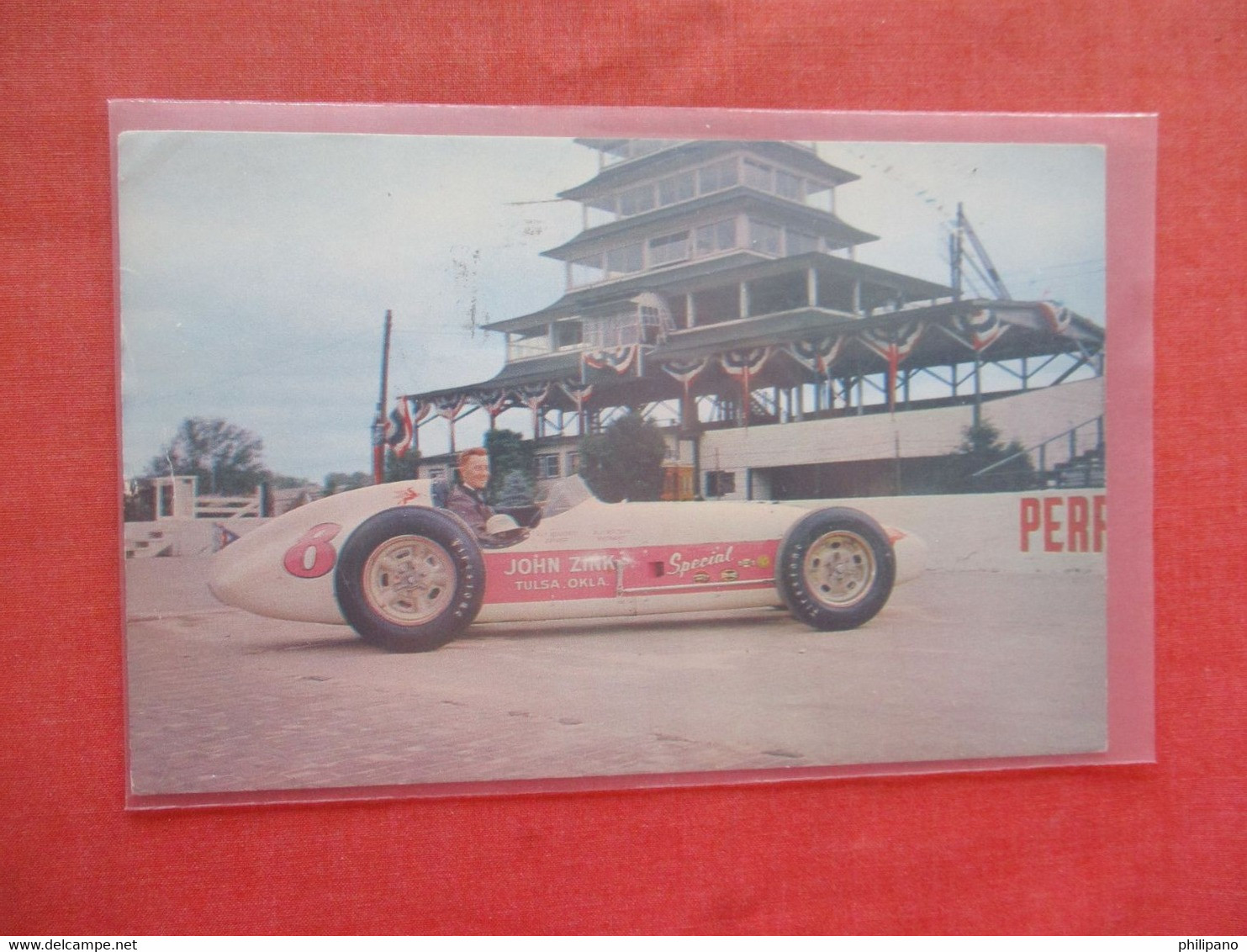 1956  Pat Flaherty.  .  500 Mile Speedway.  Indianapolis Ind.  .    Ref 5947 - IndyCar