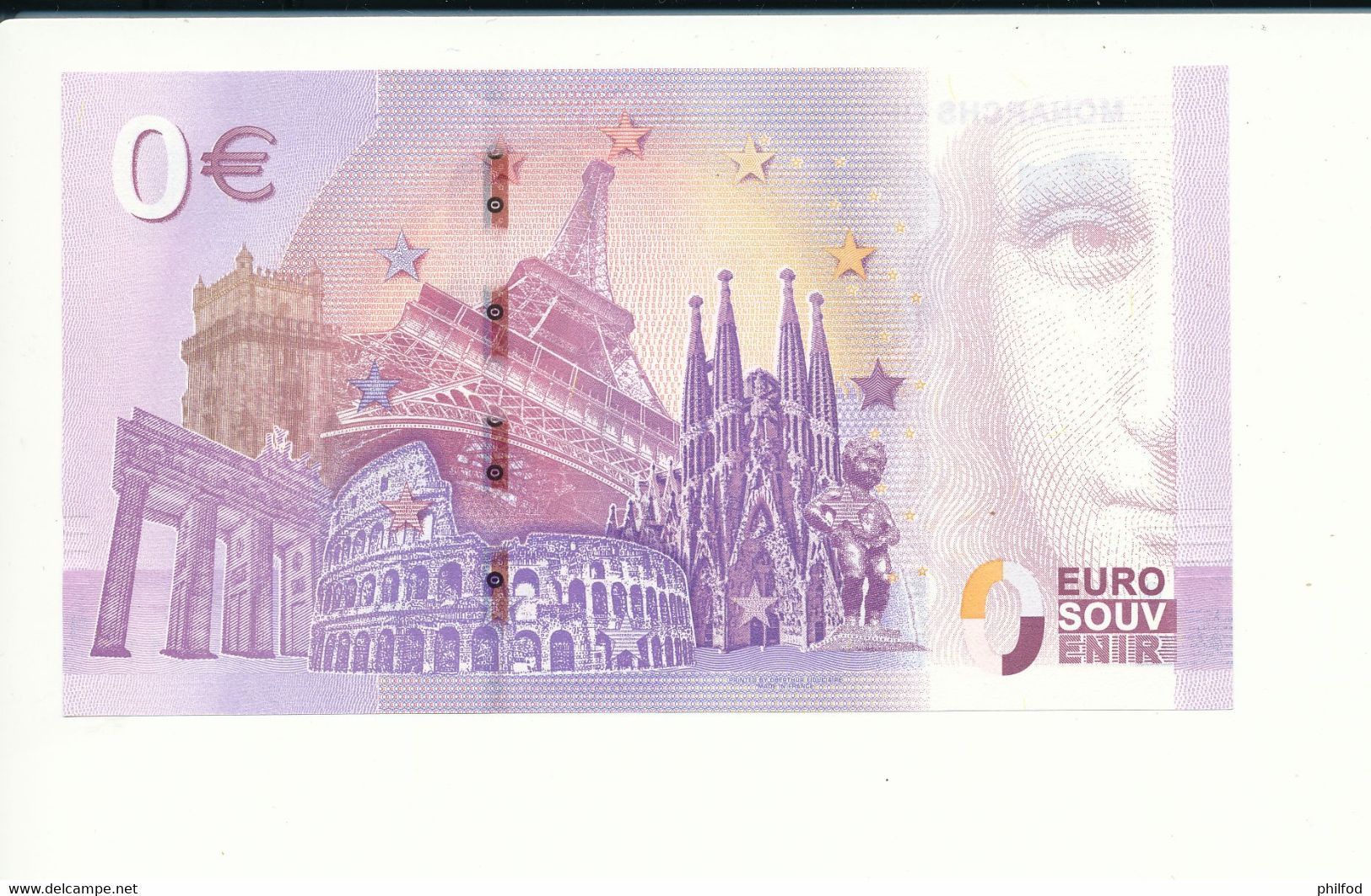 Billet Touristique 0 Euro - MONARCHS OF THE NETHERLANDS - PEAS - 2020-2 -  n° 3211 - Autres & Non Classés