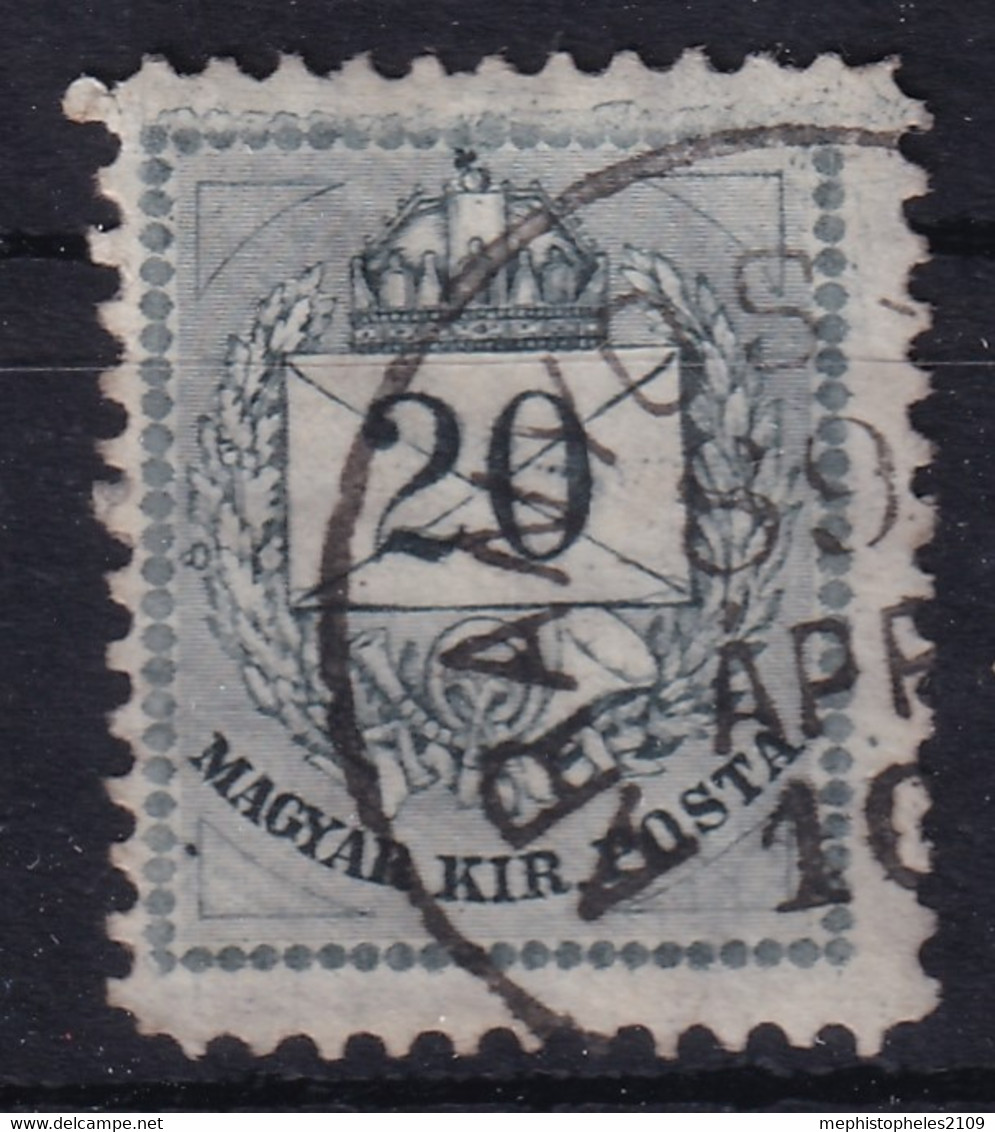 HUNGARY 1874-76 - Canceled - Sc# 17b - Gebruikt