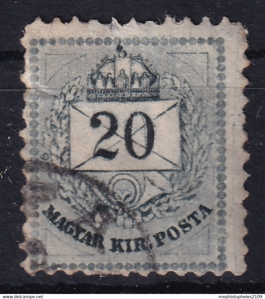 HUNGARY 1874-76 - Canceled - Sc# 17b - Usati