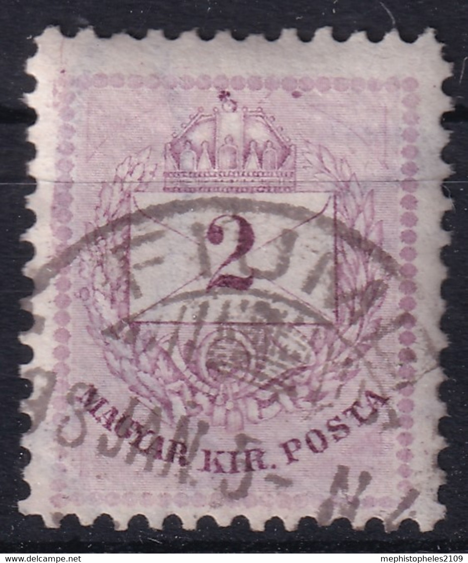 HUNGARY 1874-76 - Canceled - Perf. 11 1/2 - Sc# 13b - Used Stamps