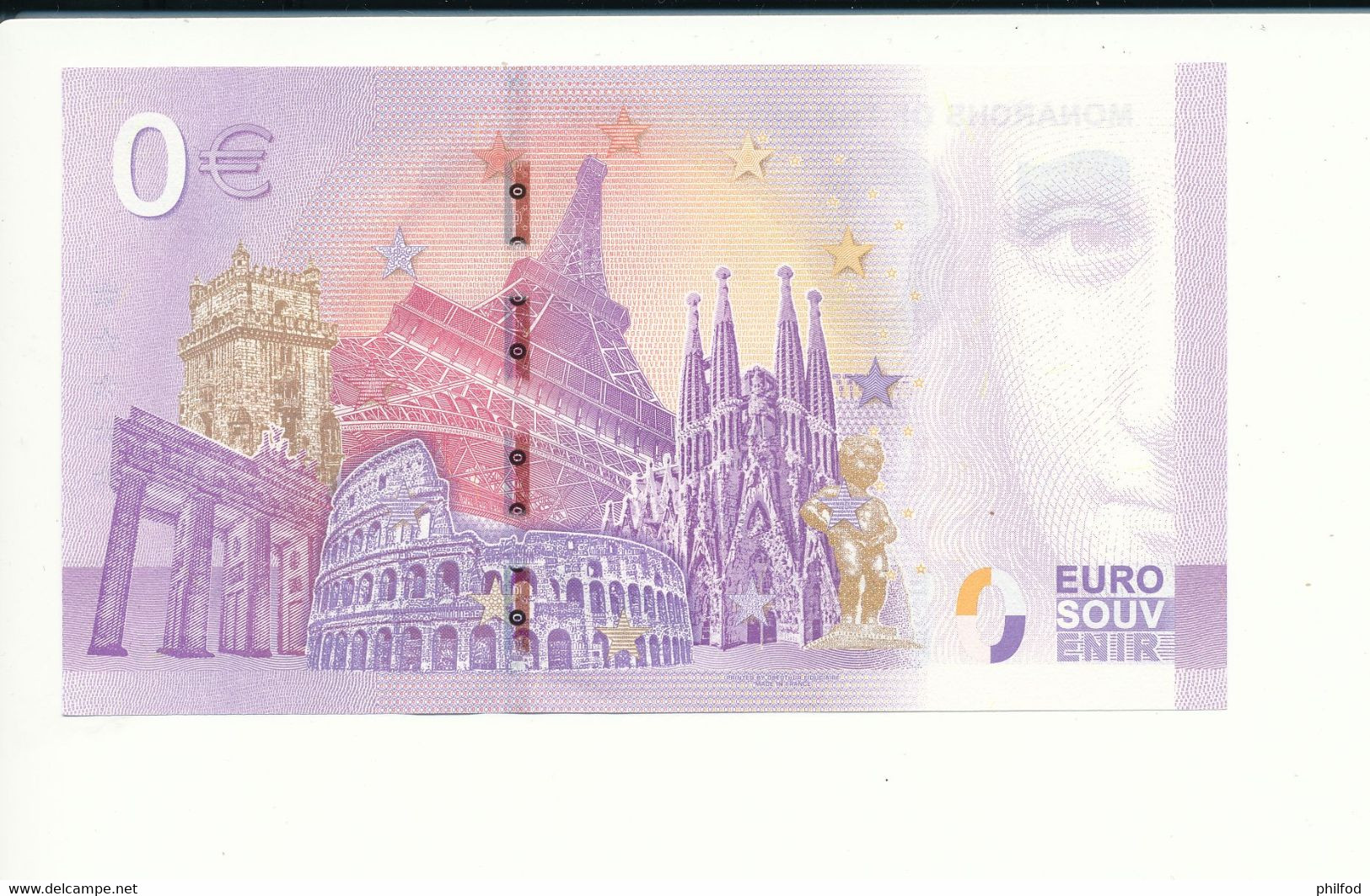 Billet Touristique 0 Euro - MONARCHS OF THE NETHERLANDS - PEAS - 2020-8 -  n° 2054 - Autres & Non Classés