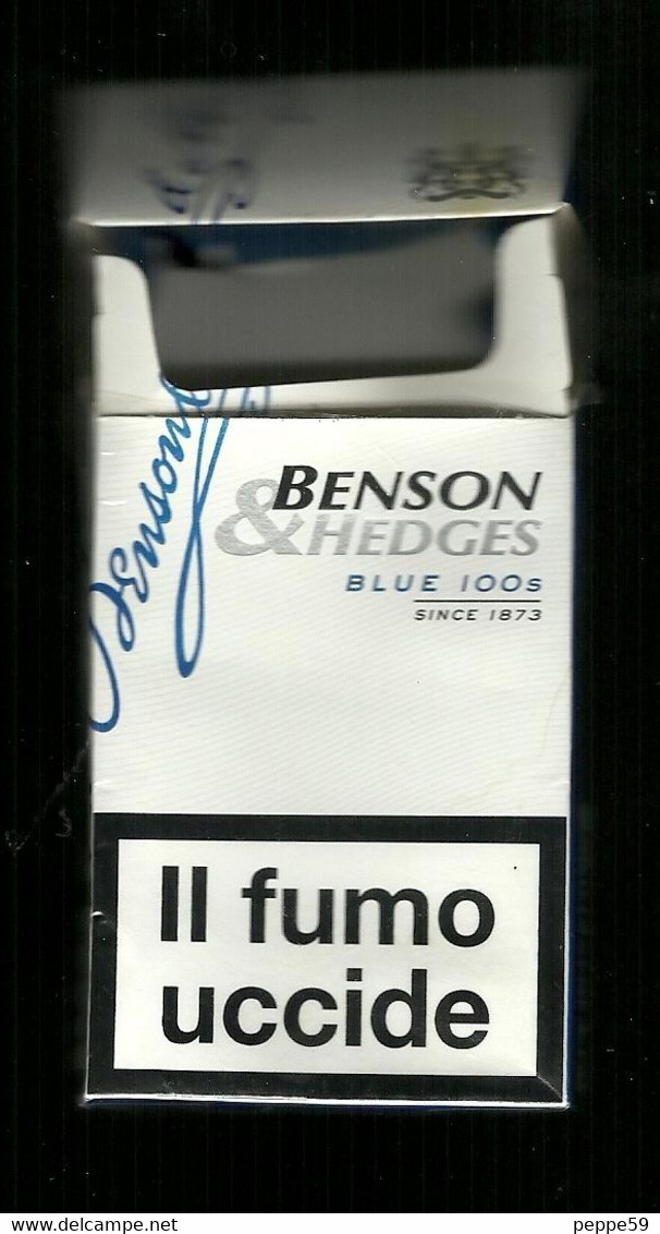 Tabacco Pacchetto Di Sigarette Italia %- B & H  Blue  100s Da 20 Pezzi  - Vuoto - Sigarettenkokers (leeg)