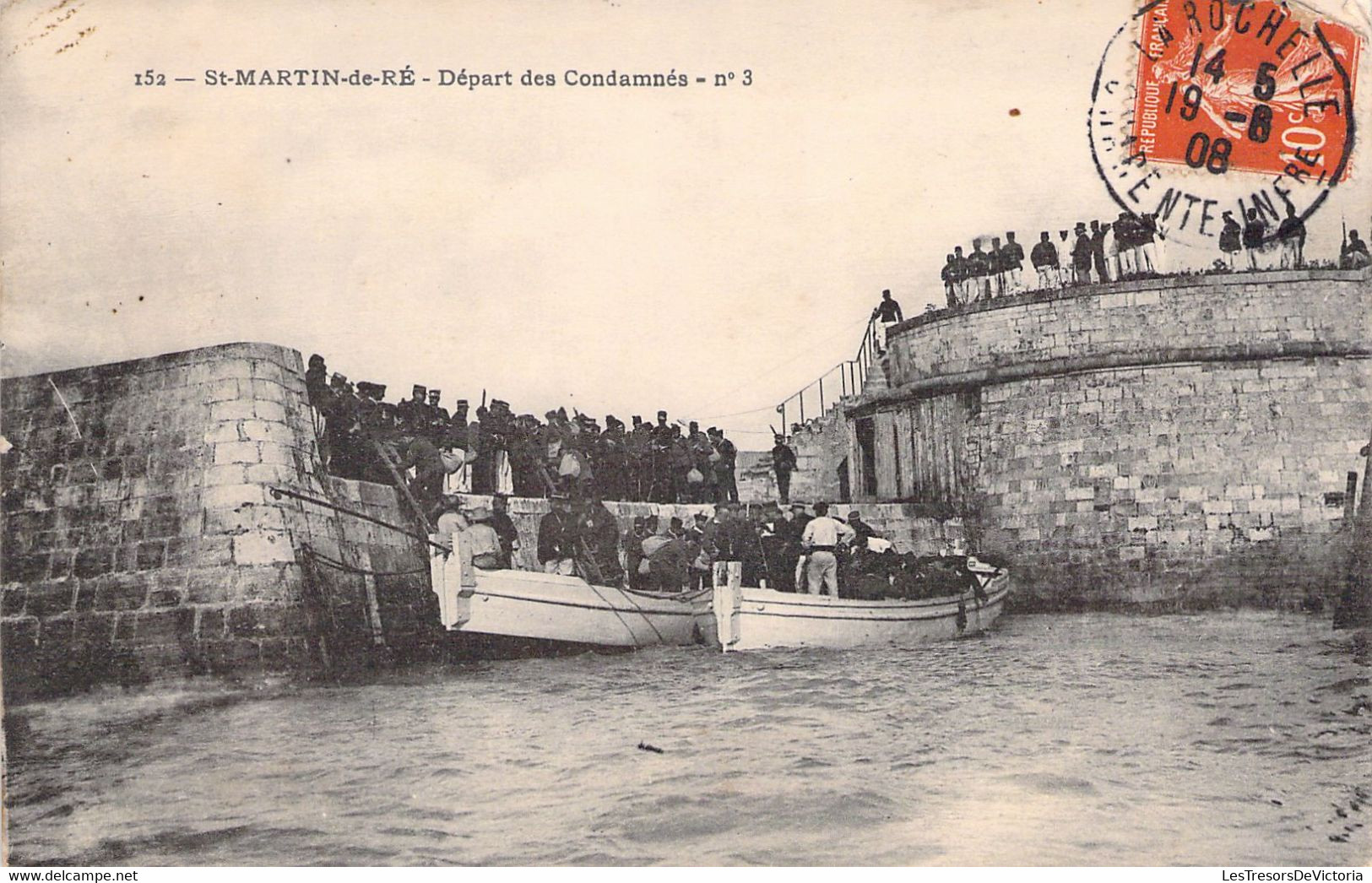 FRANCE - 17 - ILE DE RE - Saint Martin - Départ Des Condamnés - N°3 - Embarcation - Carte Postale Ancienne - Ile De Ré