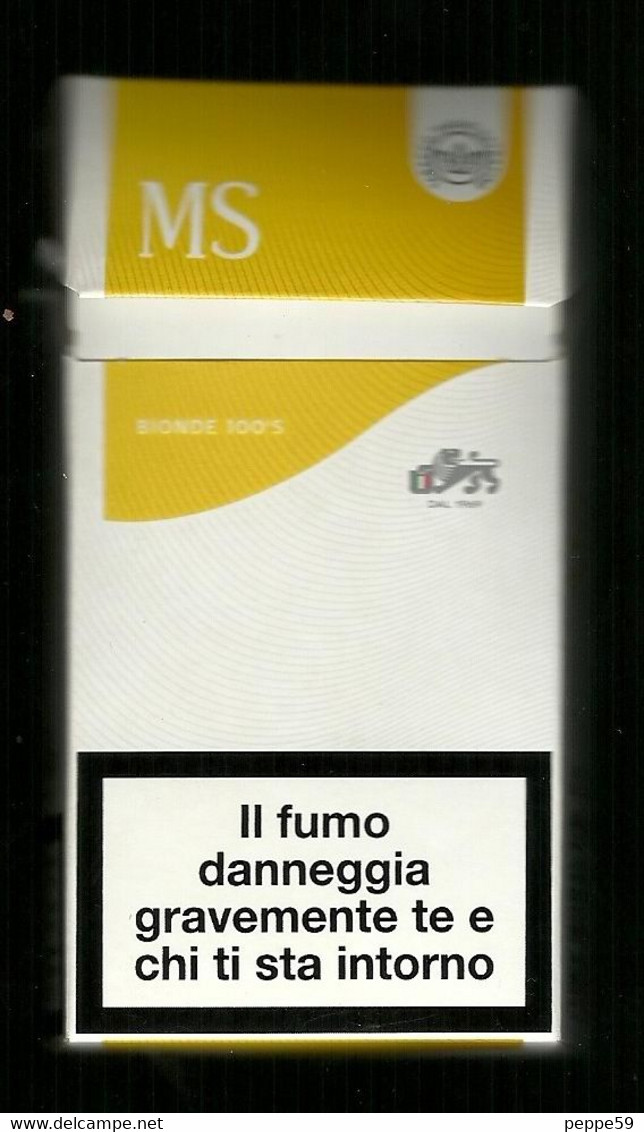 Tabacco Pacchetto Di Sigarette Italia - MS 2 Bionde 100s Da 20 Pezzi Tipo 2 - Vuoto - Estuches Para Cigarrillos (vacios)