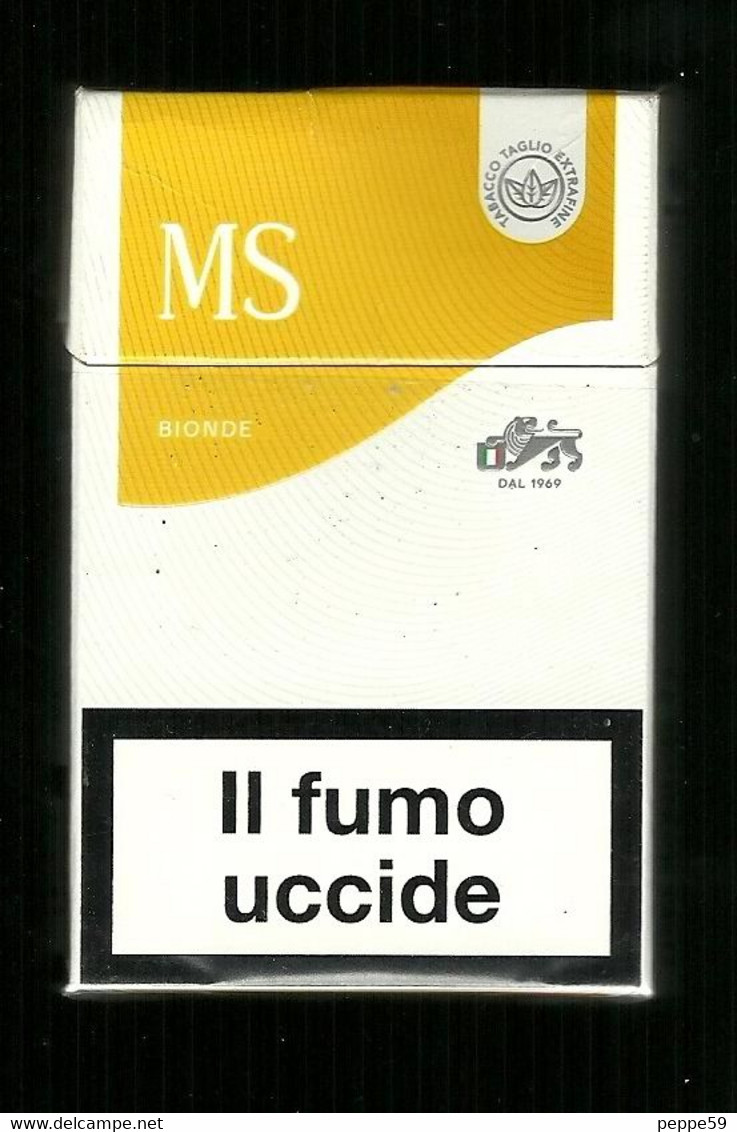 Tabacco Pacchetto Di Sigarette Italia - MS 2 Bionde 1969 Da 20 Pezzi T. 2 - Vuoto - Sigarettenkokers (leeg)