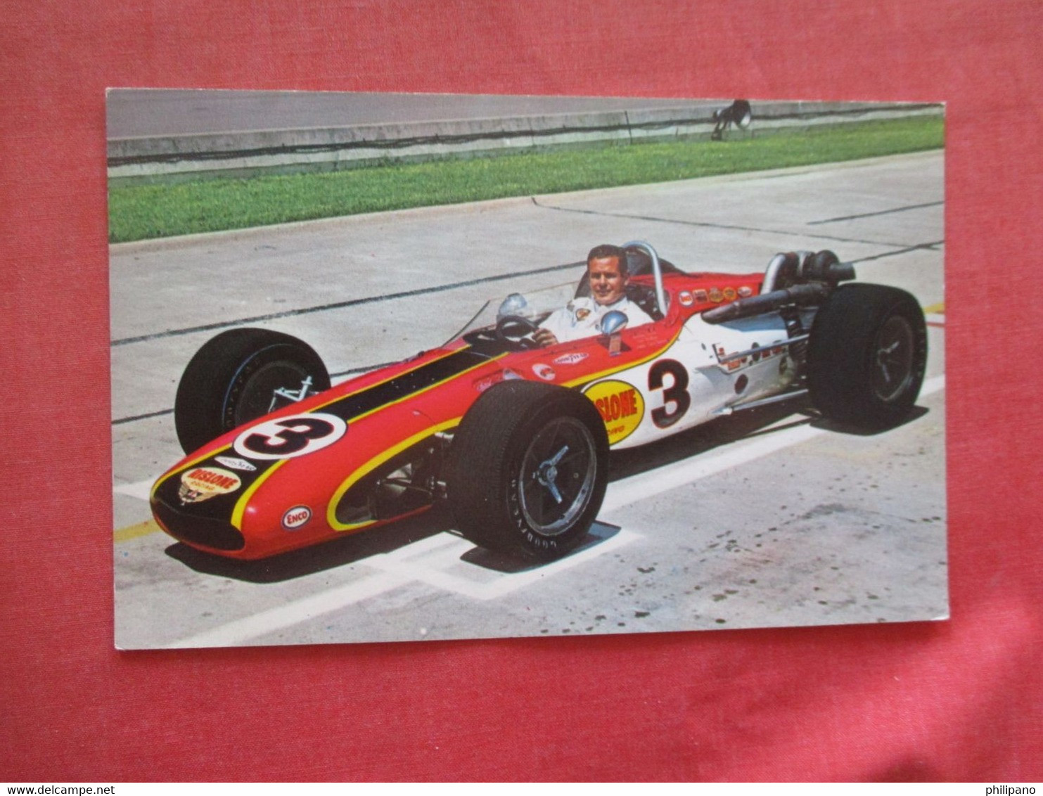 1968.   Bobby Unser.    .  500 Mile Speedway.  Indianapolis Ind.  .    Ref 5947 - IndyCar