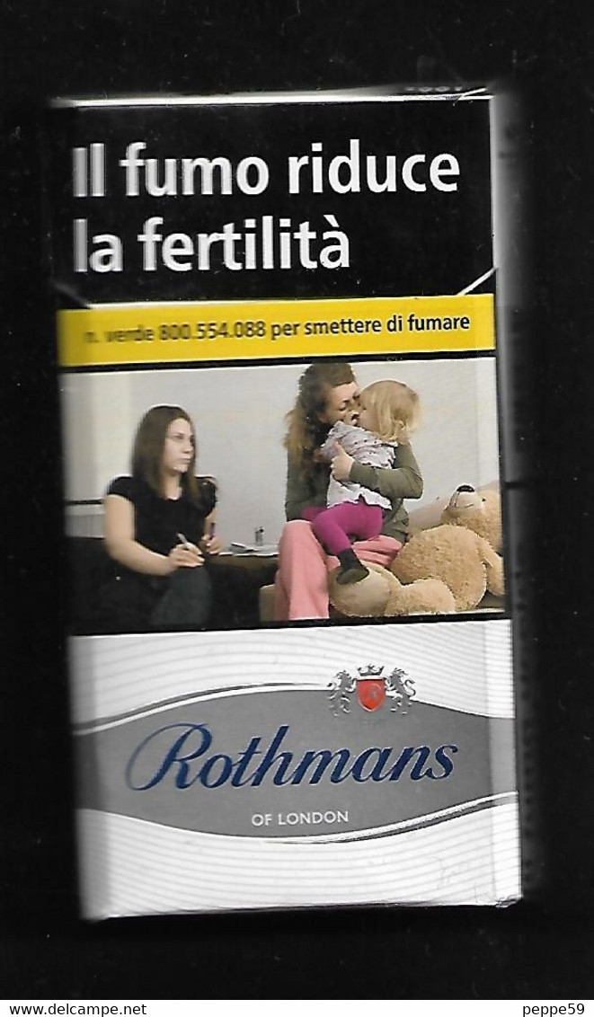 Tabacco Pacchetto Di Sigarette Italia - Rothmans Blu 2017 N.5 Da 20 Pezzi - Vuoto - Etuis à Cigarettes Vides