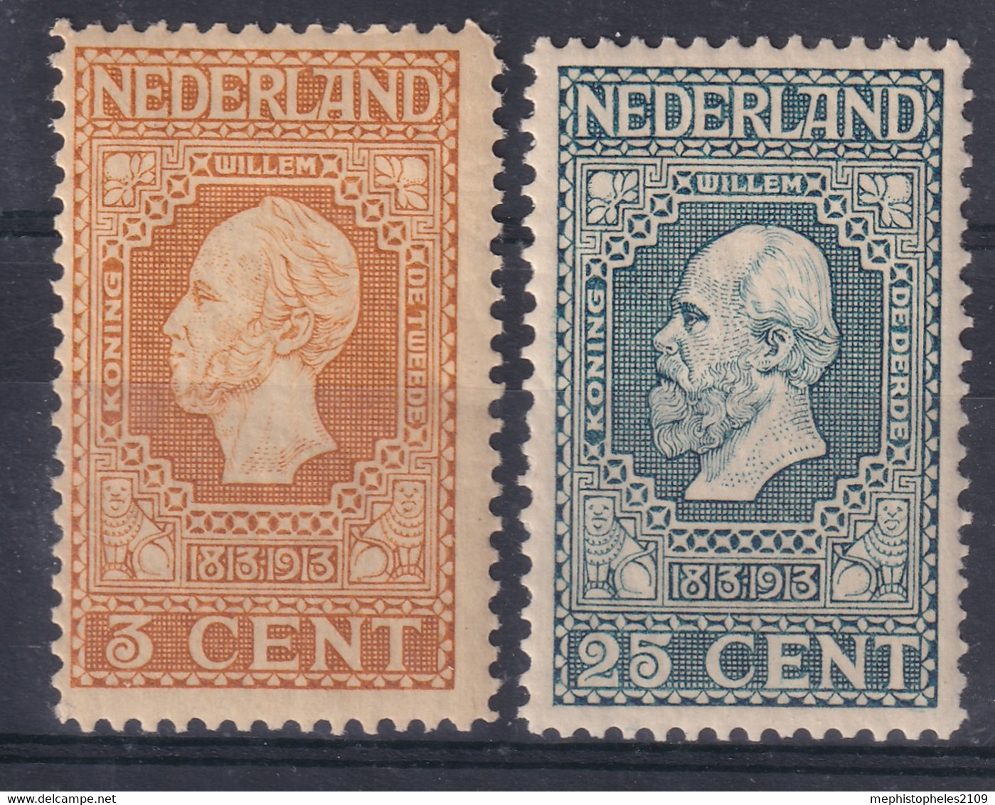 NETHERLANDS 1913 - MNH - Sc# 91, 96 - Neufs