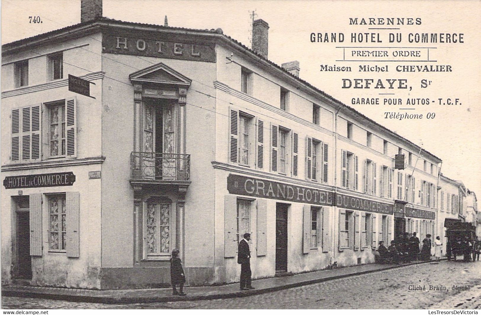 FRANCE - 17 - MARENNES - Grand Hôtel Du Commerce - Carte Postale Ancienne - Marennes