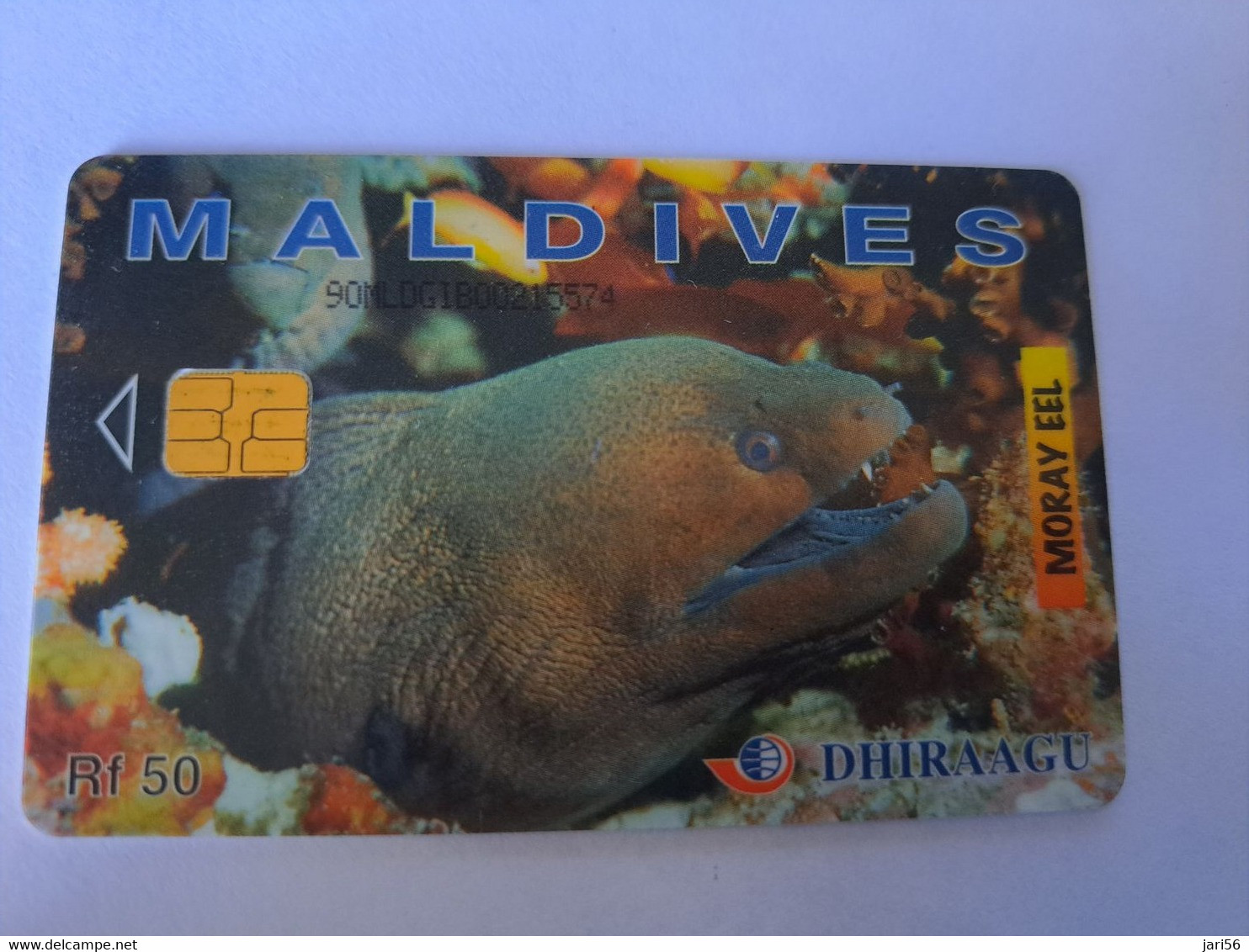 MALEDIVEN /MALDIVES  Chipcard  Units 50 Moray Eel  /FISH    **12053 ** - Maldiven