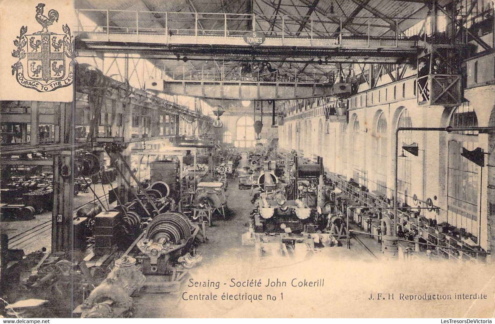 BELGIQUE - Seraing - Société John Cockerill Centrale électrique N.1 J.F.H - Carte Postale Ancienne - Seraing