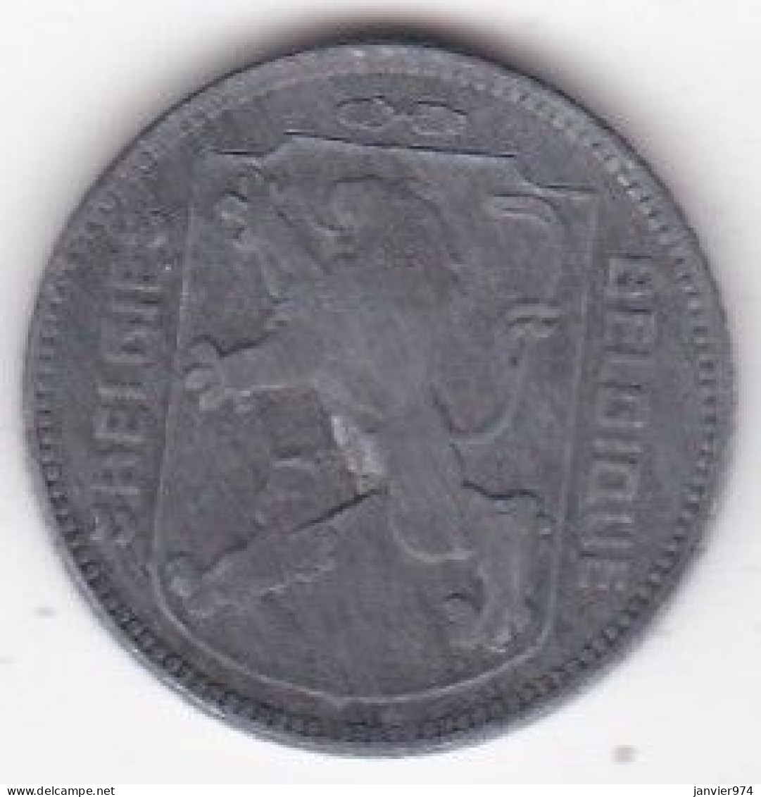 Belgique 1 Franc 1945 , Leopold III , En Zinc, KM# 128 - 1 Frank