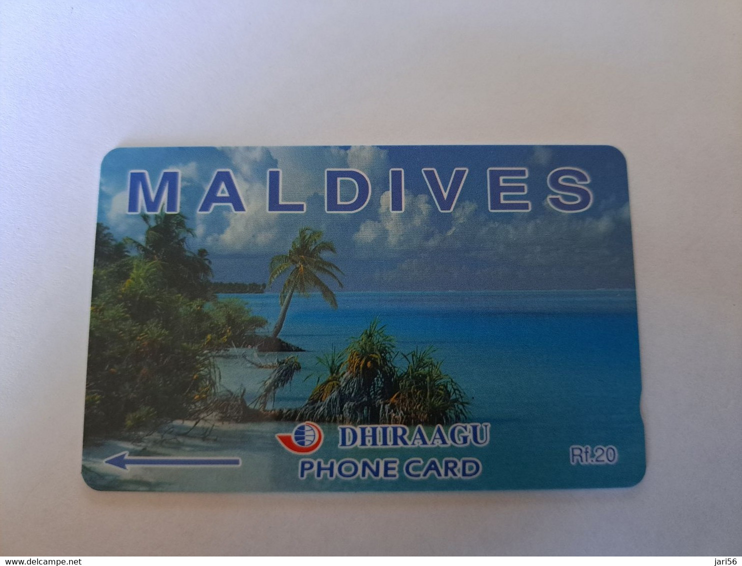 MALEDIVEN /MALDIVES  GPT CARD   109MLDB / Units 20  / COCONUT PALMS /MALDIVES    **12056** - Maldive