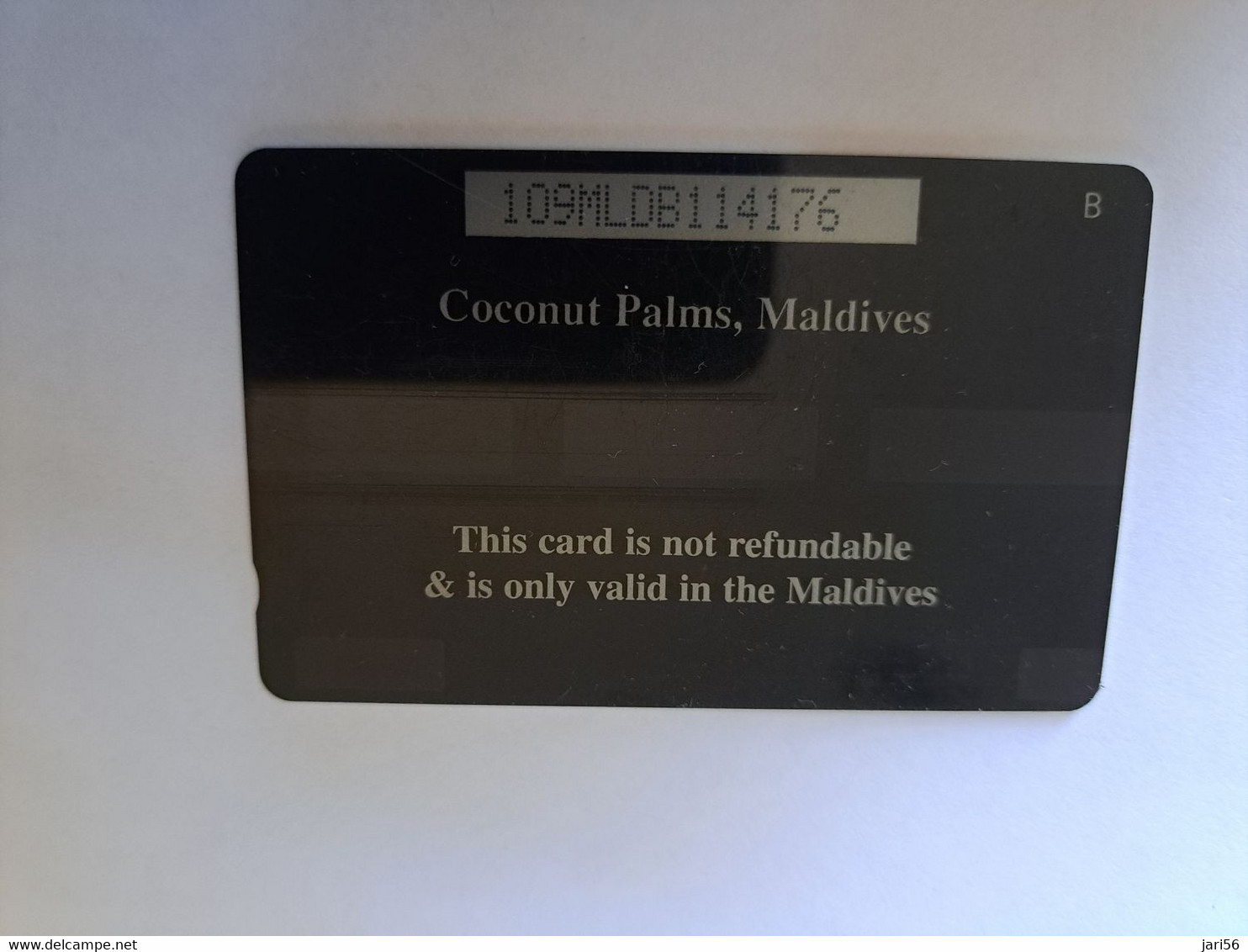 MALEDIVEN /MALDIVES  GPT CARD   109MLDB / Units 20  / COCONUT PALMS /MALDIVES    **12056** - Maldivas
