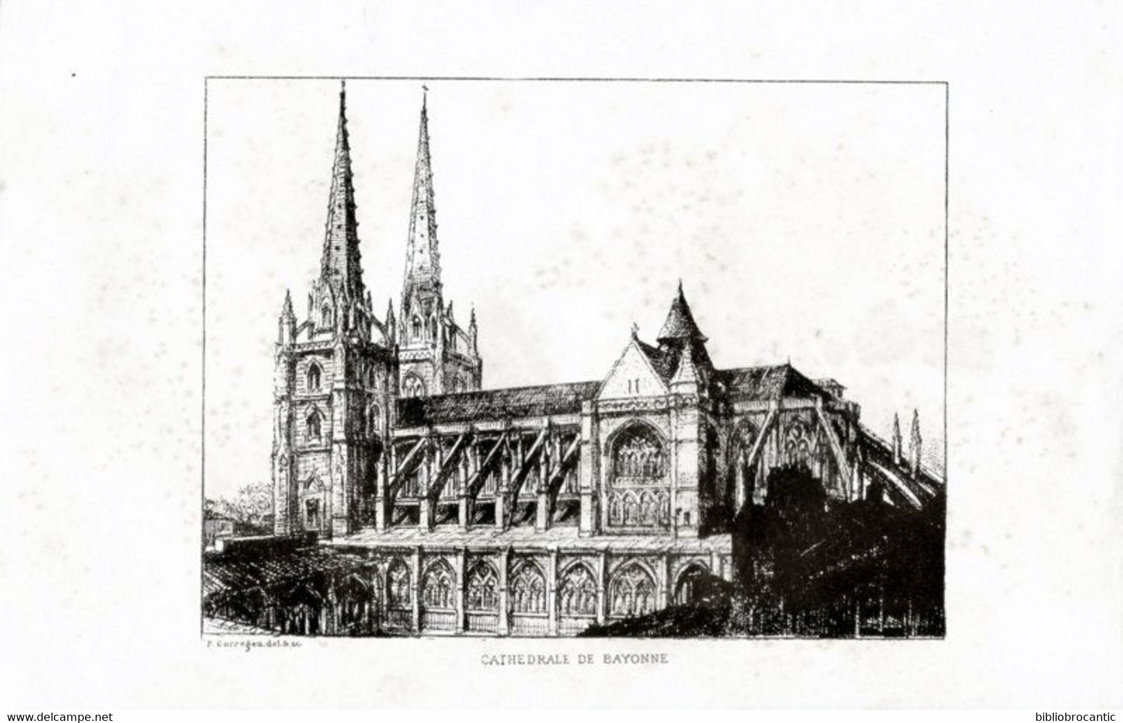 * L'EGLISE DE BAYONNE *Par Le Chanoine J.-B. DARANATZ + Dessin De CORREGE/ E.O. 1924 - Baskenland