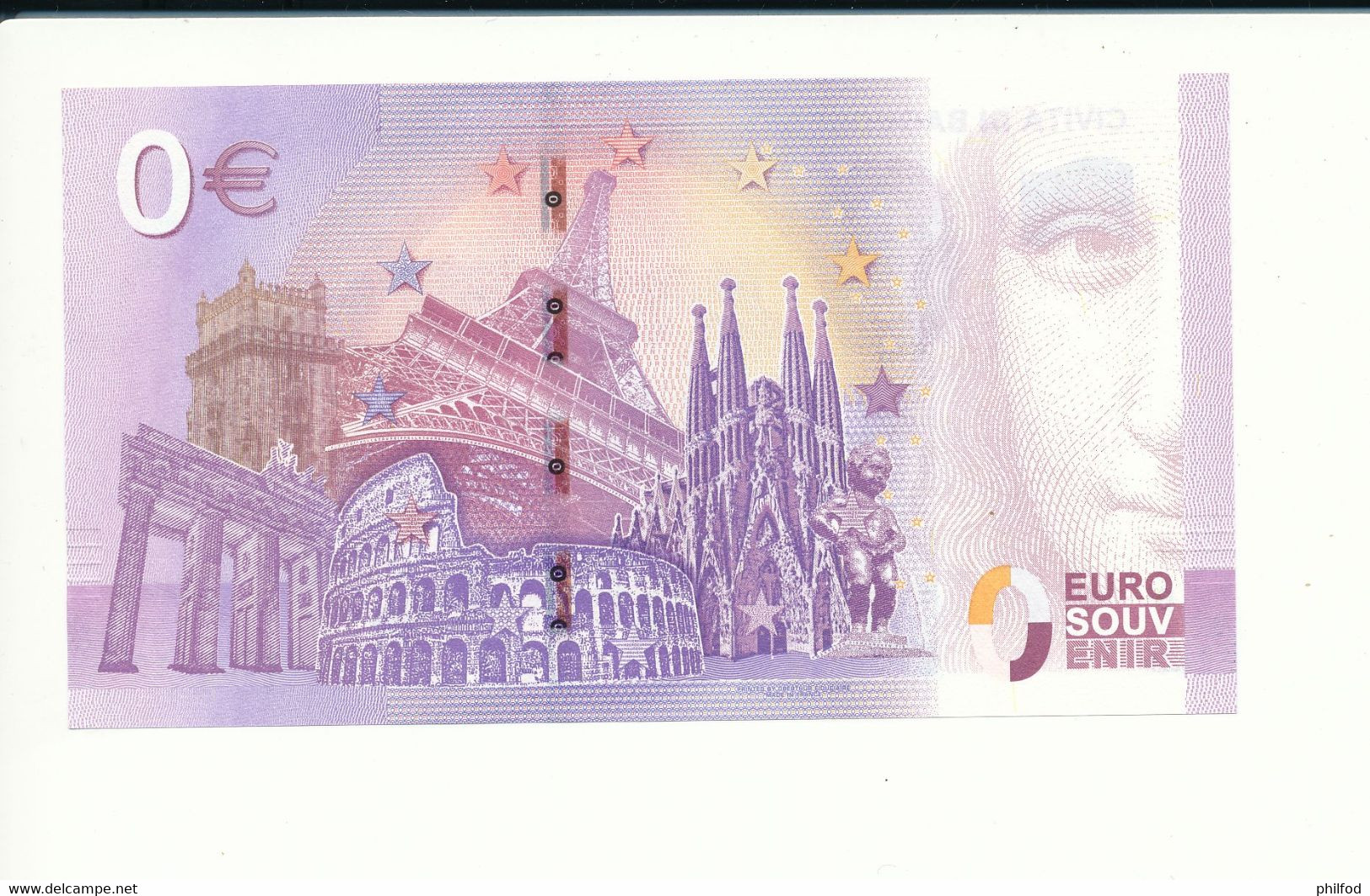 Billet Touristique 0 Euro -  CIVITA DI BAGNOREGIO - SEBZ- 2020-1 - N° 419 - Autres & Non Classés