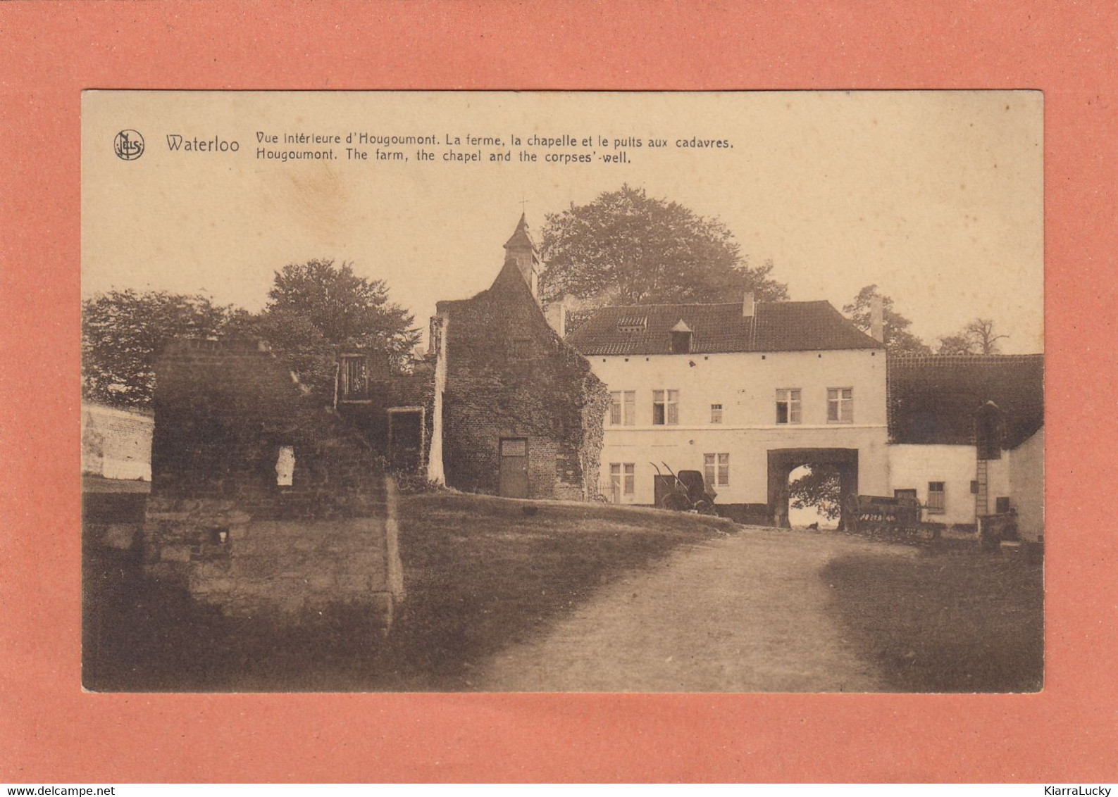 WATERLOO - VUE INTERIEURE D'HOUGOUMONT - NEUVE - Waterloo