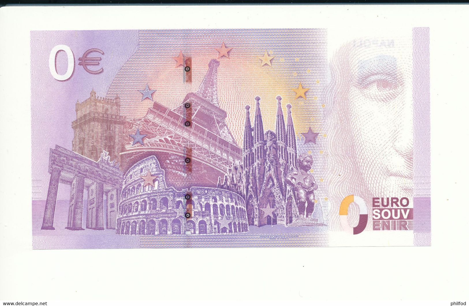 Billet Touristique 0 Euro - NAPOLI MASCHIO ANGIOINO - SECA- 2020-1 - N° 439 - Autres & Non Classés