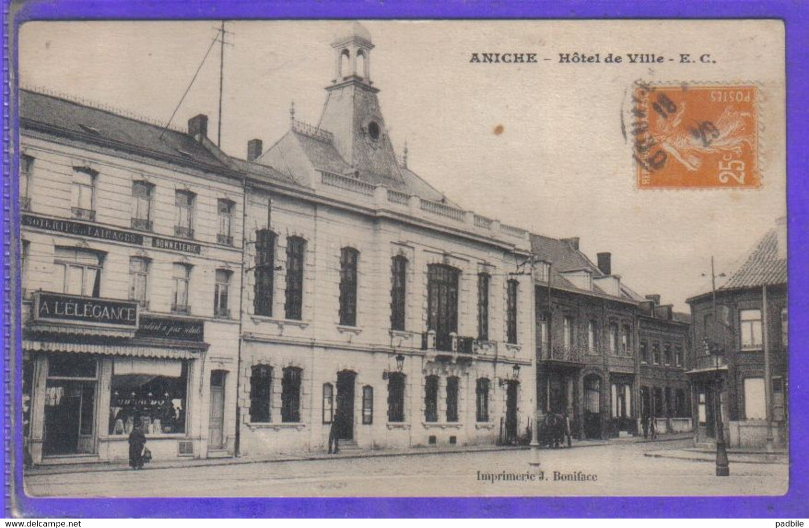 Carte Postale 59. Aniche   Hotel De Ville   Très Beau Plan - Aniche