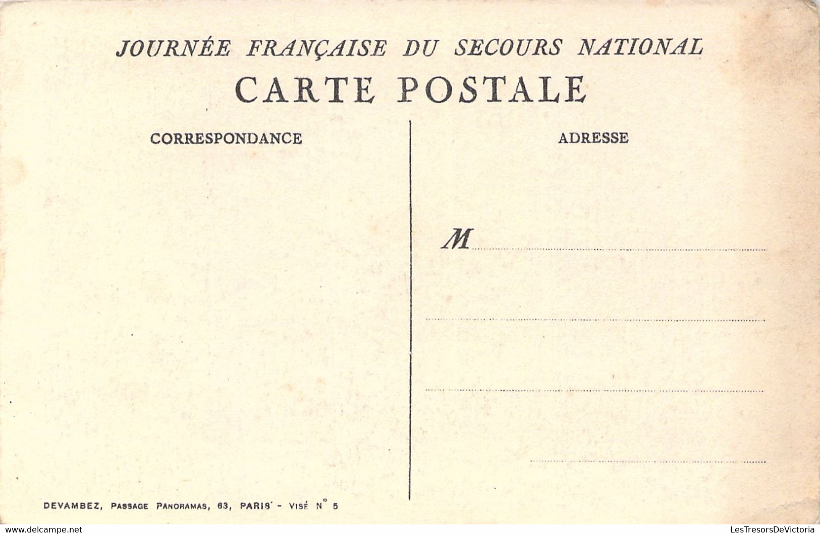 MILITARIA - Journée Française Du Secours National - Illustration - Protection De La Mère Patrie - Carte Postale Ancienne - Ausrüstung