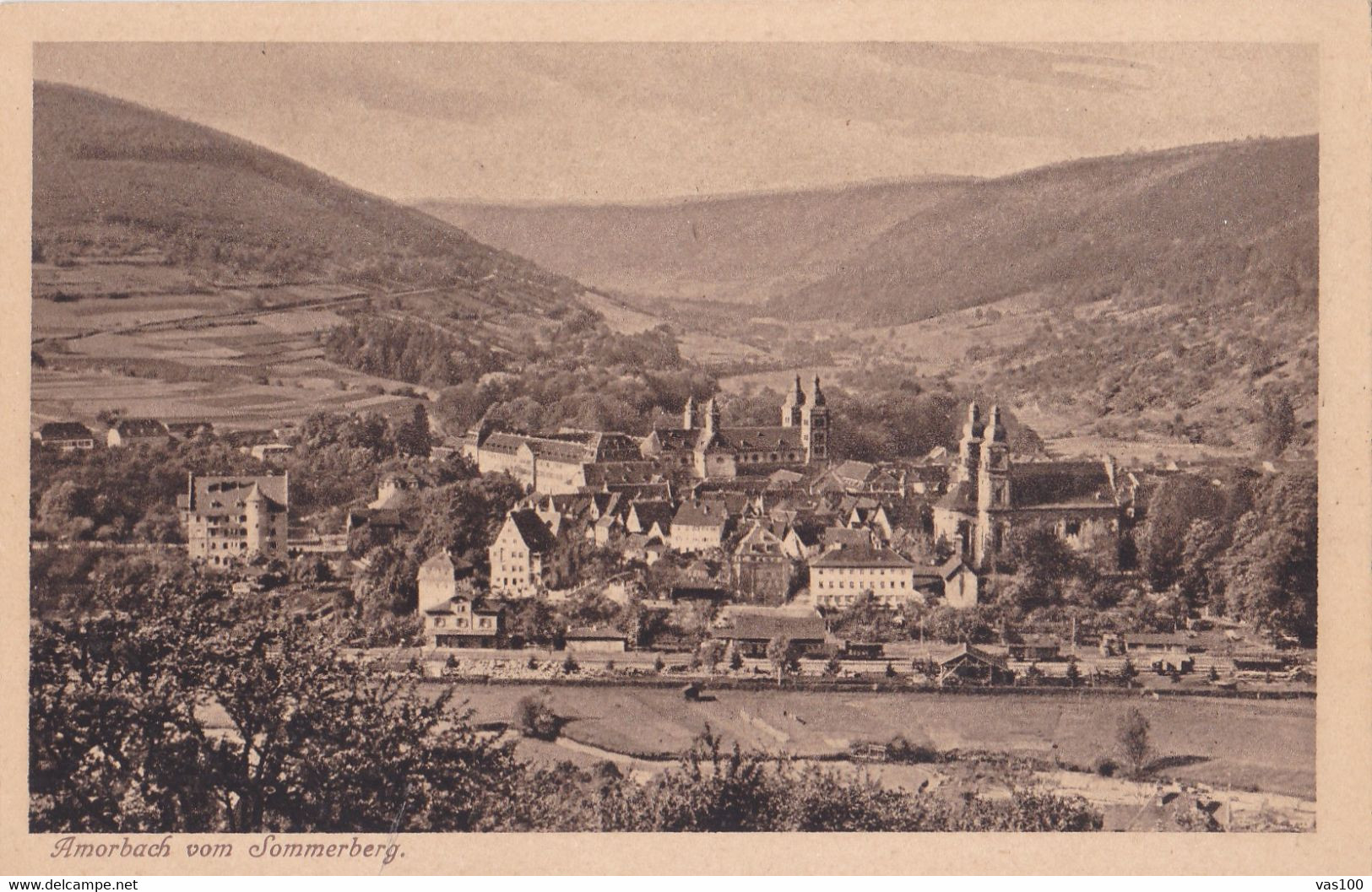 AMORBACH  VOM SOMMERBERG 1920 - Amorbach
