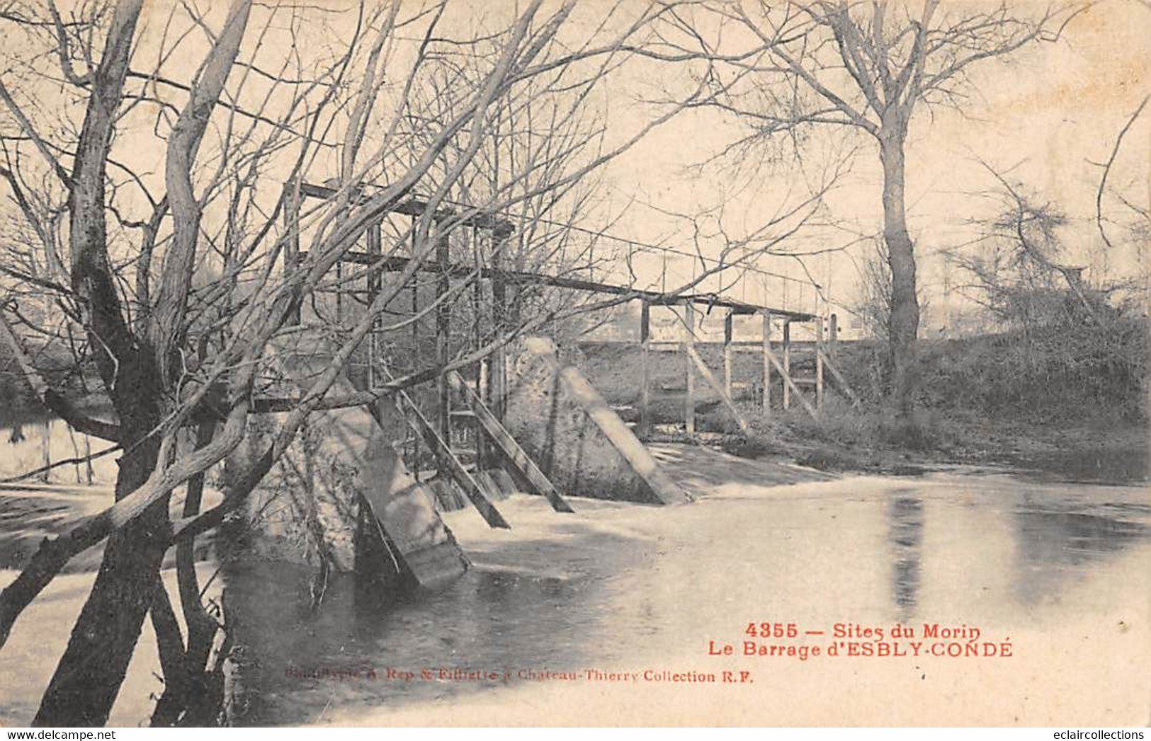 Esbly          77          Sites Du Morin.     Le Barrage D'Esbly Condé          (voir Scan) - Esbly