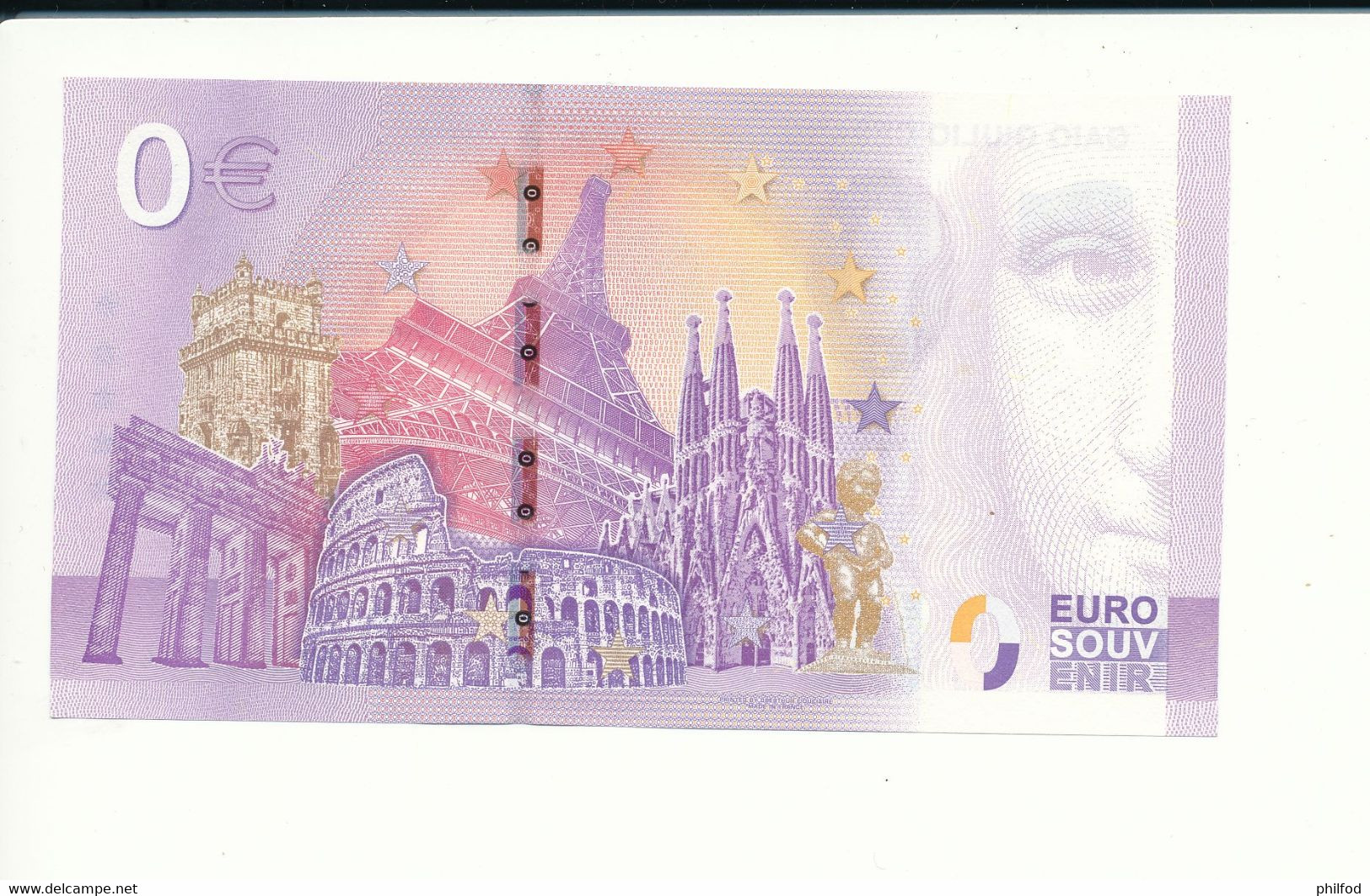 Billet Touristique 0 Euro - GAIO GIULIO CESARE I PERSONAGGI CHE HANNO FATTO LA STORIA - SECC- 2020-1 - ANNIV - N° 440 - Autres & Non Classés