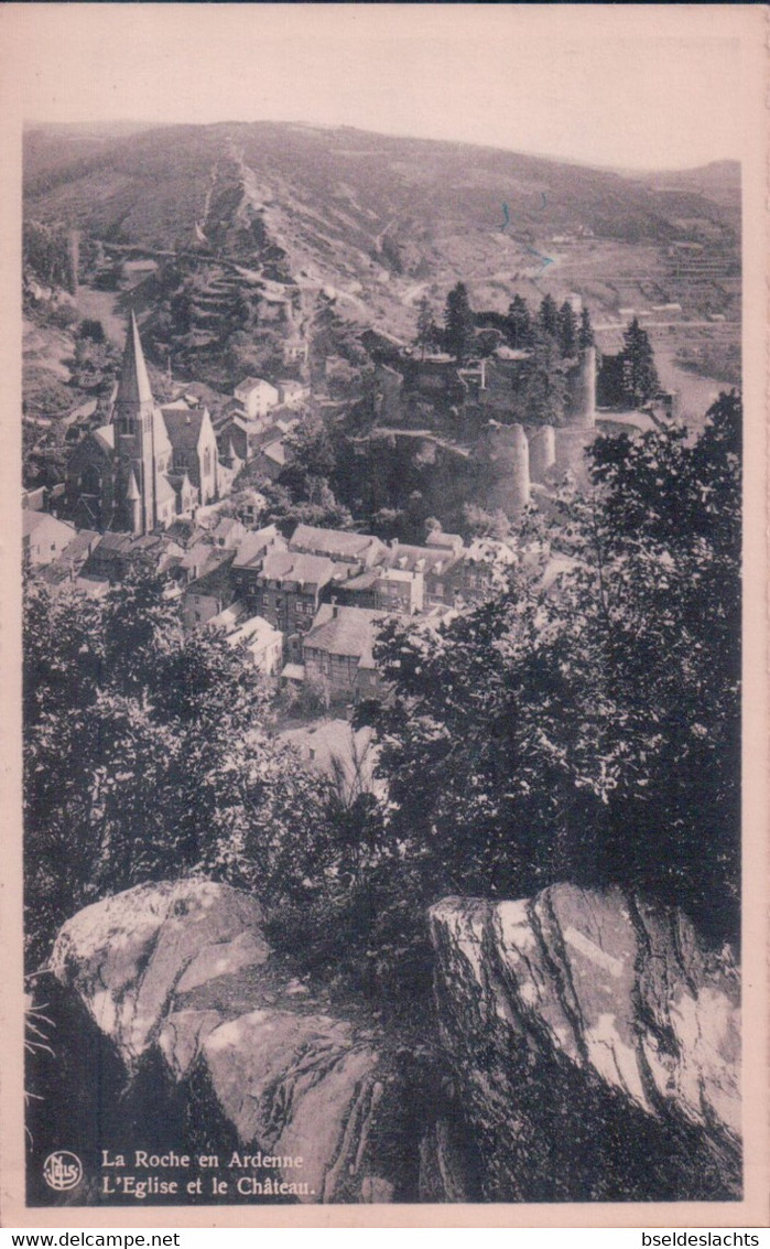 La Roche En Ardenne L'eglise Et Le Chateau - La-Roche-en-Ardenne