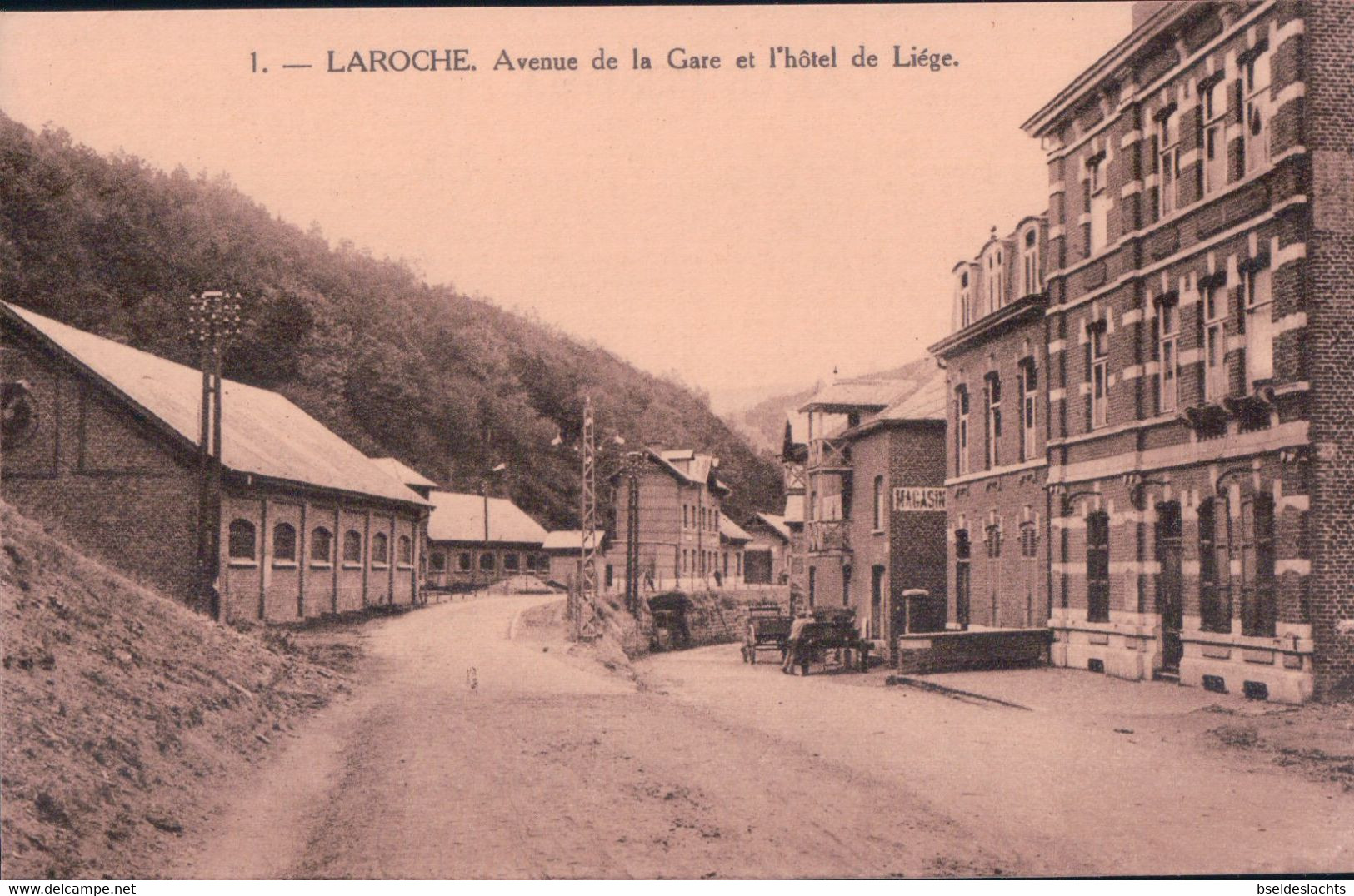 Laroche Avenue De La Gare Et L'hotel De Liége - La-Roche-en-Ardenne