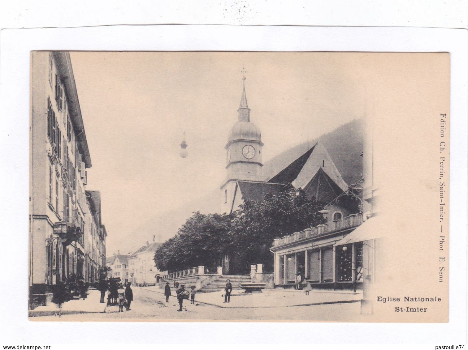 CPA :  14 X 9  -  Eglise  Nationale.  -  St-Imier - Saint-Imier 