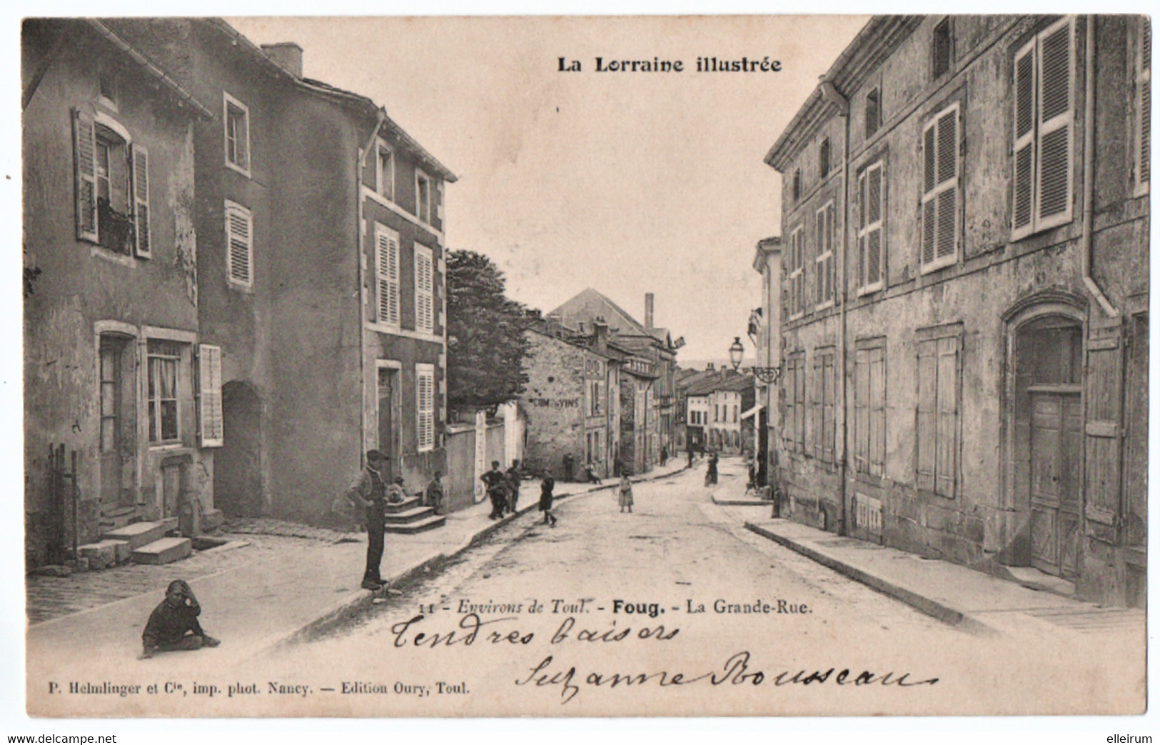 FOUG (54) LA GRANDE RUE. 1904. - Foug