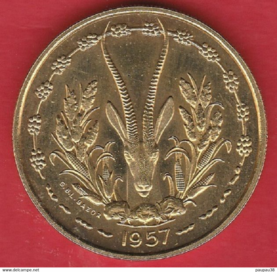 N° 20 MONNAIE ESSAI COLONIE FRANCAISE , TOGO 25 FRANCS 1957 SUPERBE À FLEUR DE COIN - Essays & Proofs