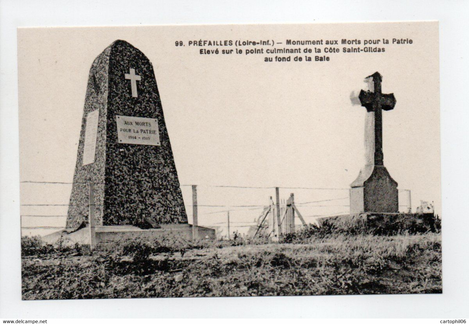 - CPA PRÉFAILLES (44) - Monument Aux Morts Pour La Patrie - Edition Chapeau N° 99 - - Préfailles