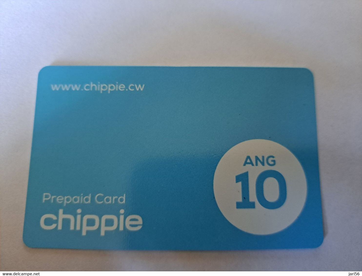 ANTILLES NETHERLANDS/ UTS   CHIPPIE BLEU CARD   Prepaid  $10,-         Fine Used Card  **12089** - Antillen (Niederländische)