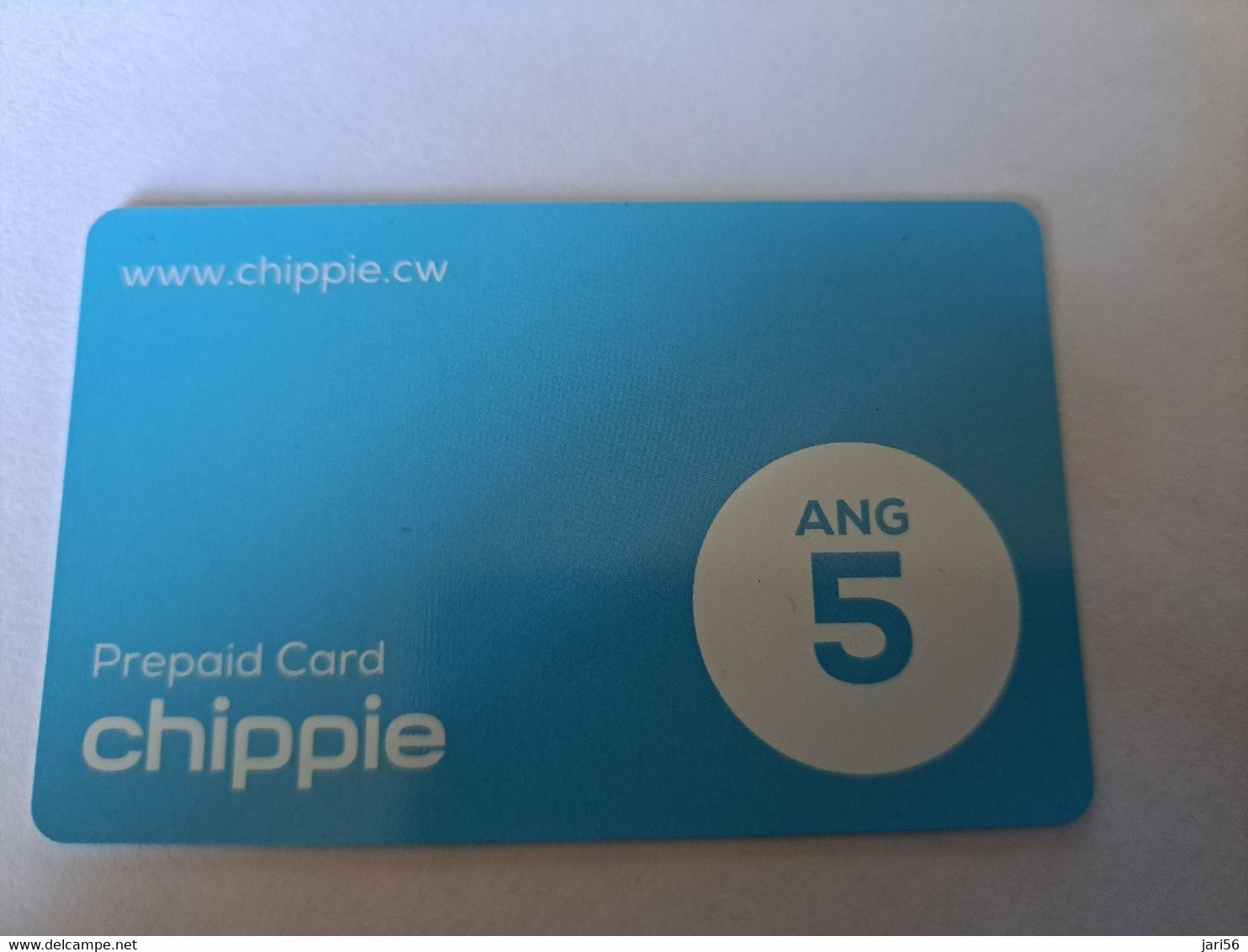 ANTILLES NETHERLANDS/ UTS   CHIPPIE BLEU CARD   Prepaid  $5 , -         Fine Used Card  **12090** - Antilles (Neérlandaises)