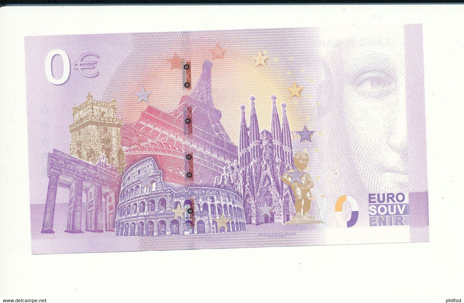 Billet Touristique 0 Euro - LAGO DI GARDA - SECK- 2020-1 - N° 787 - Autres & Non Classés