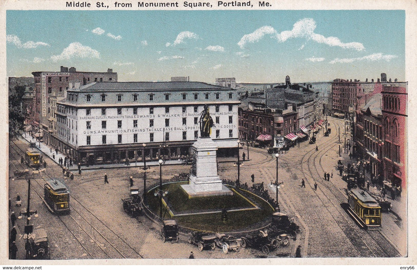 PORTLAND MIDDLE ST. FROM MONUMENT SQUARE - Portland