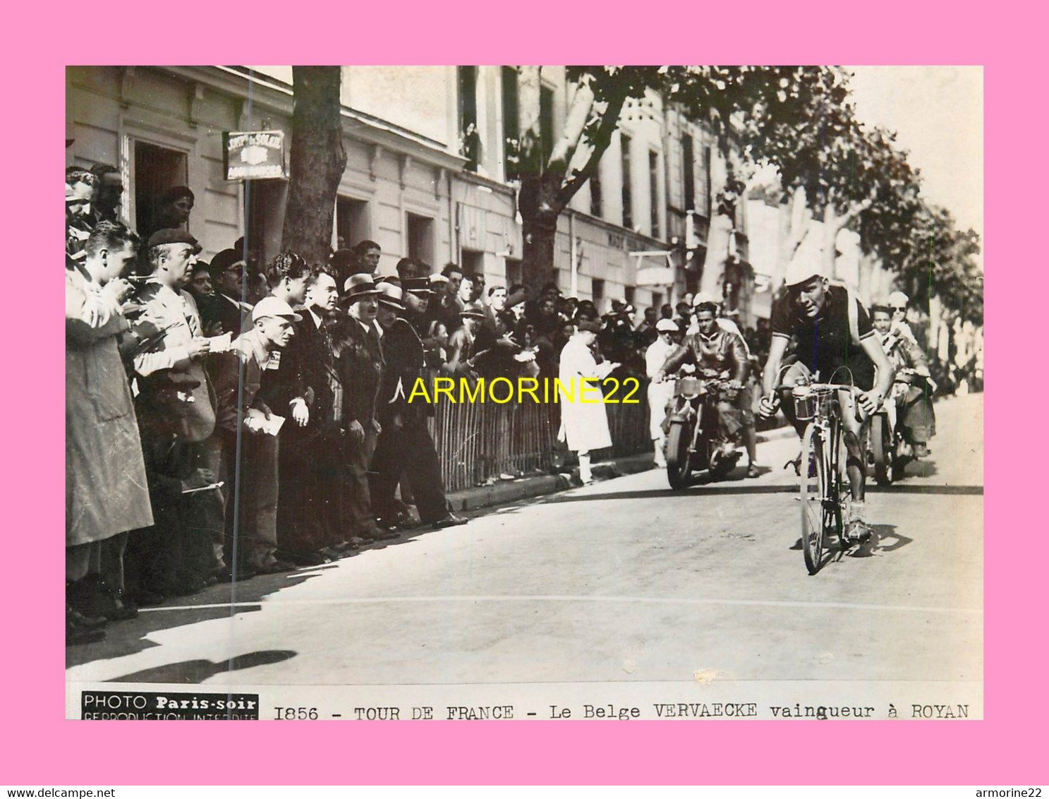 Photo Presse CYCLISME  - Tour De France - Le Belge VERVAECKE  Vainqueur à ROYAN - Ciclismo