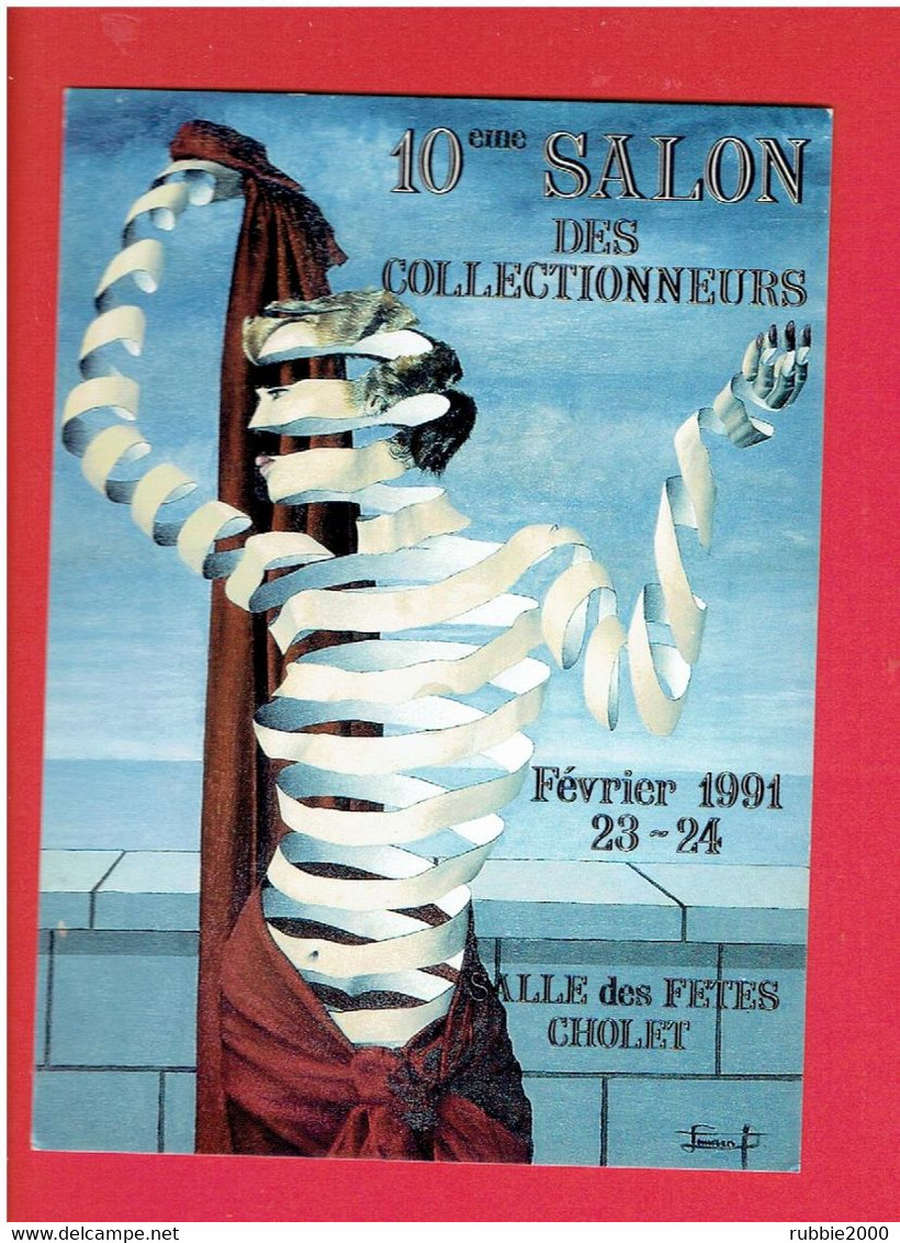CHOLET 1991 SALON DES COLLECTIONNEURS ILLUSTRATEUR LAURENT C. - Bourses & Salons De Collections